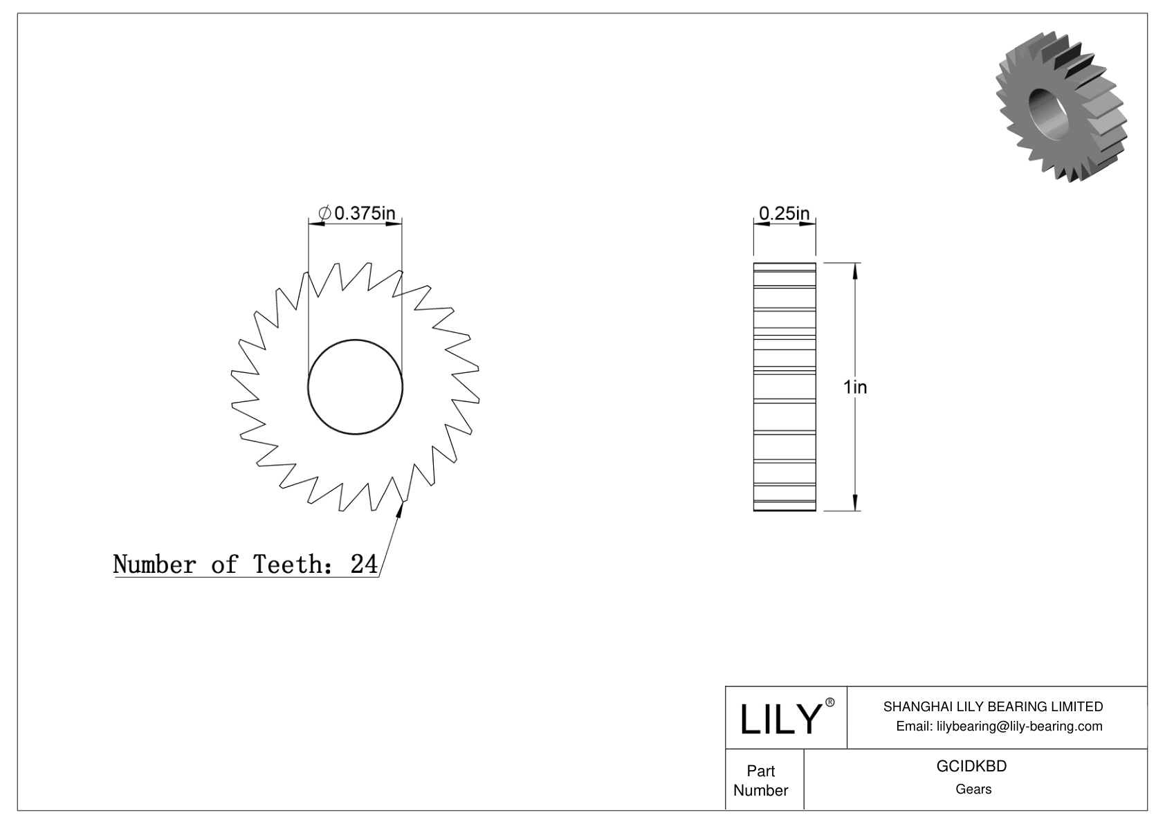 GCIDKBD Gears cad drawing