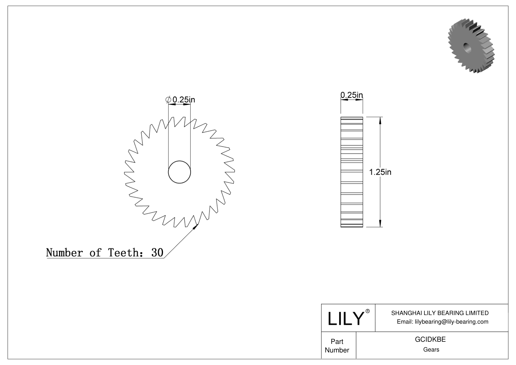 GCIDKBE Gears cad drawing
