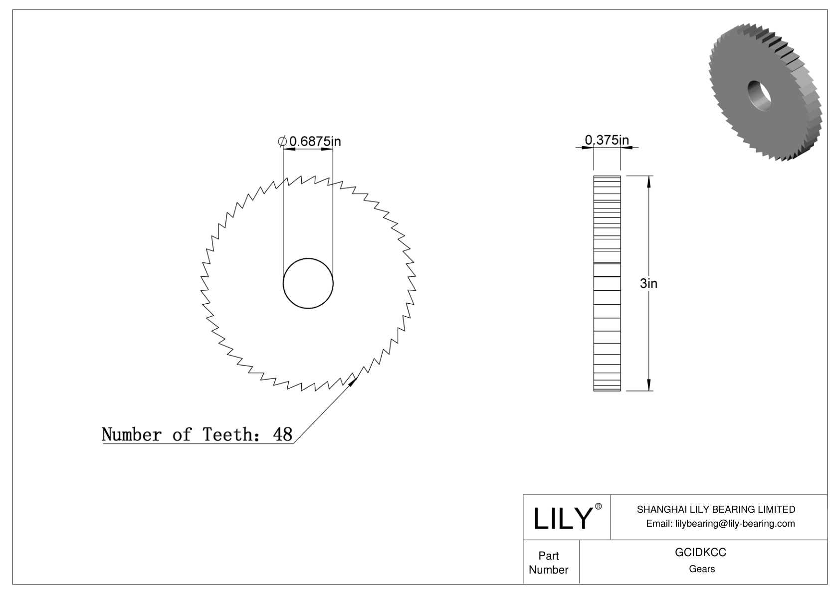 GCIDKCC Gears cad drawing