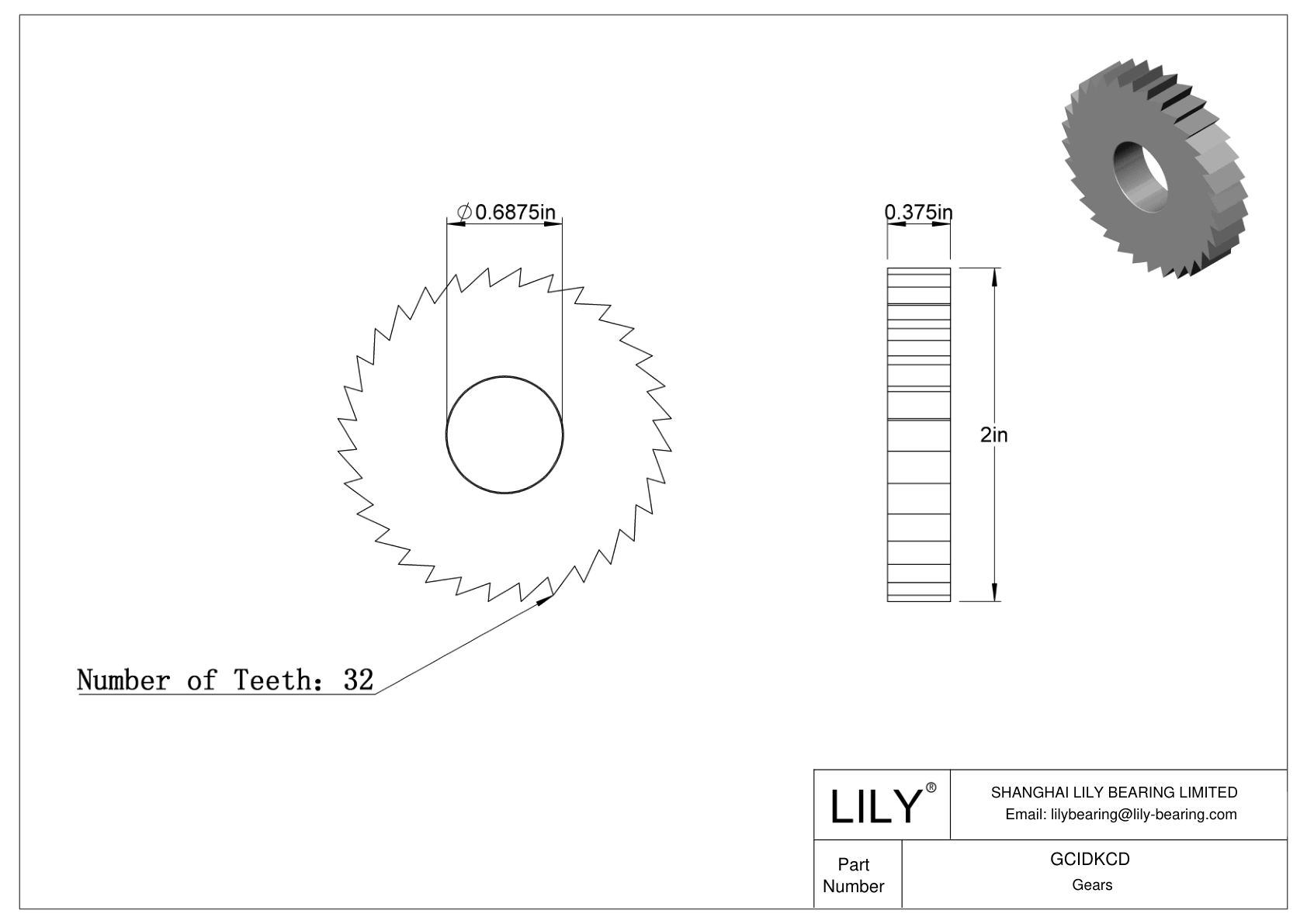 GCIDKCD Gears cad drawing