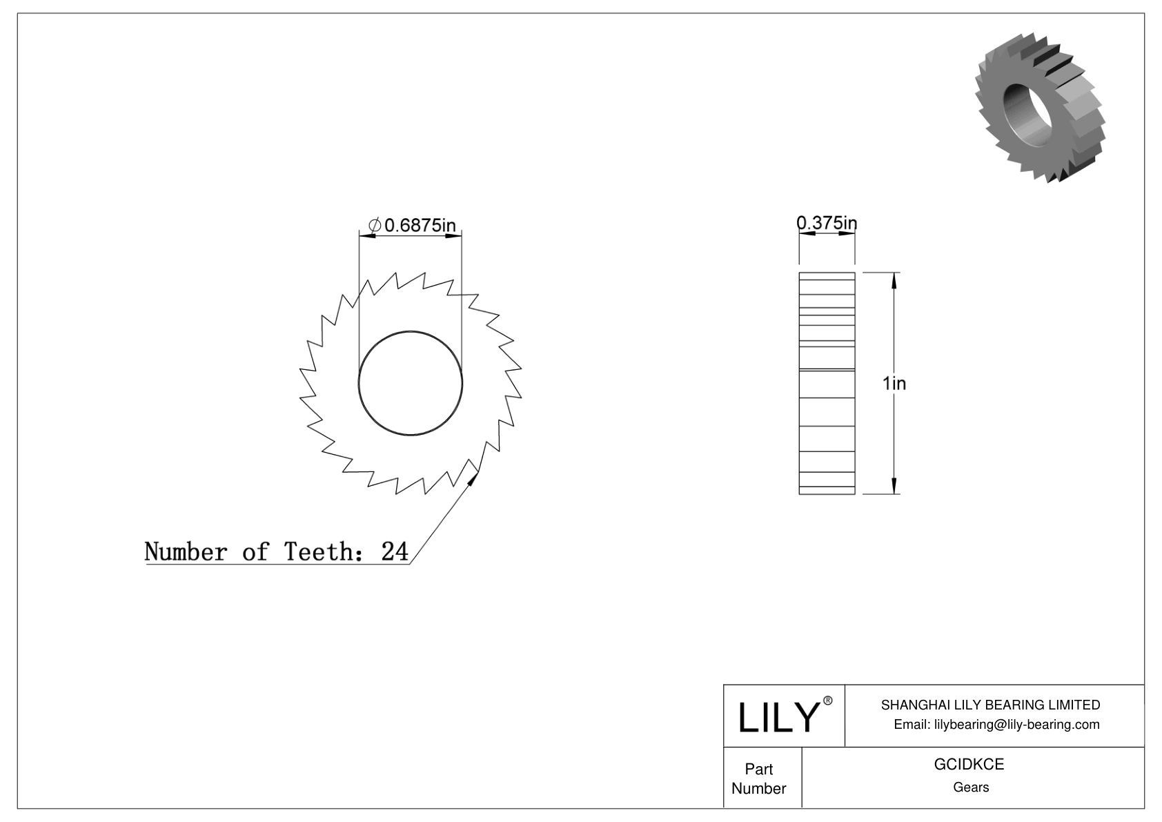GCIDKCE Gears cad drawing