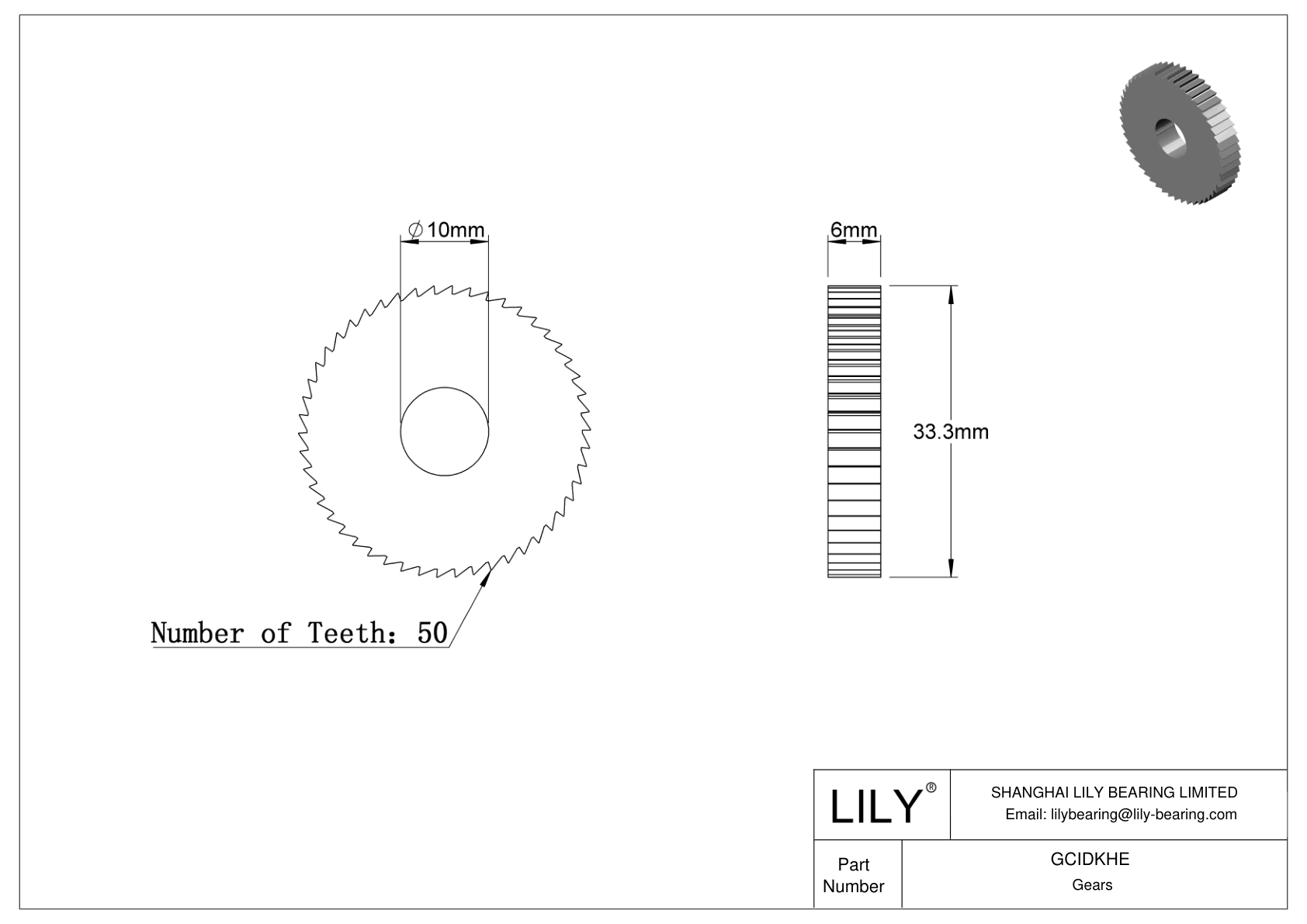 GCIDKHE Gears cad drawing