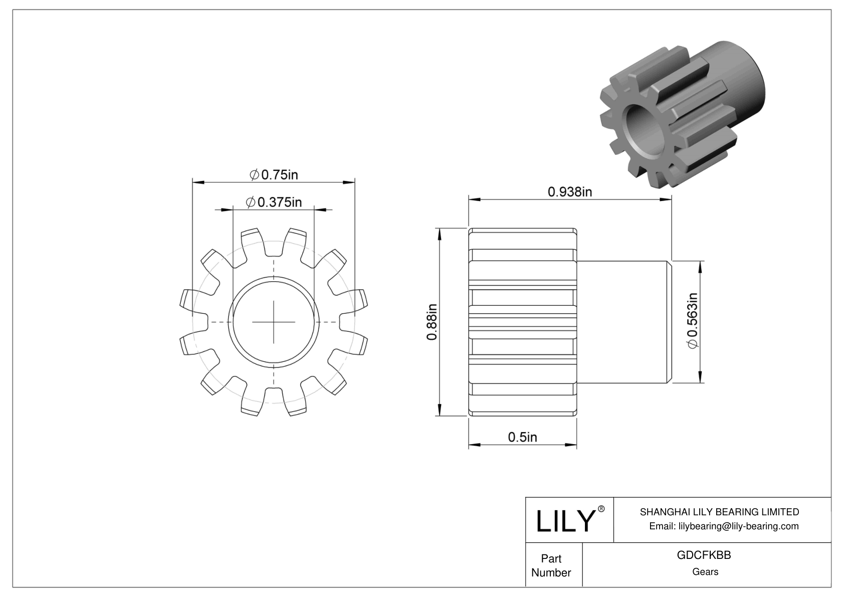 GDCFKBB Engranajes metálicos - Ángulo de presión de 14 1/2 cad drawing