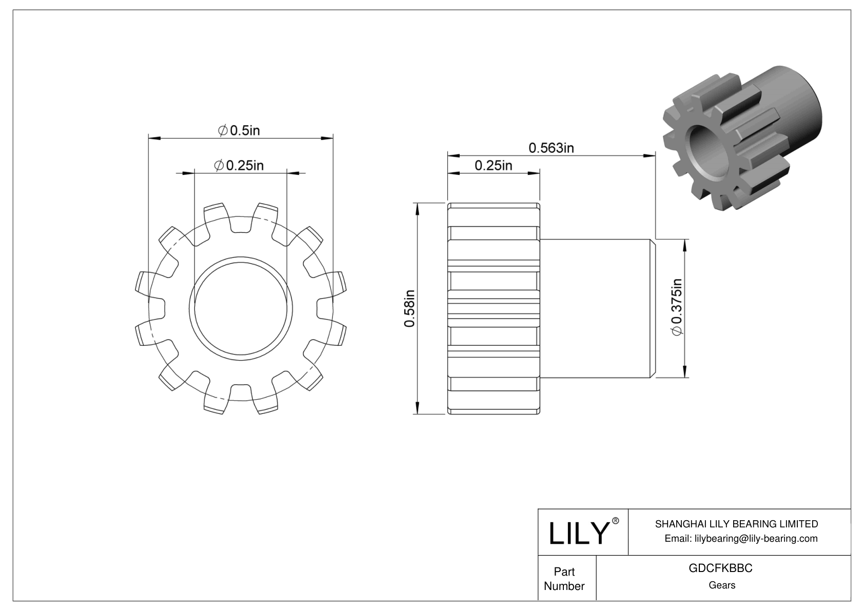 GDCFKBBC Metal Gears - 14 1/2° Pressure Angle cad drawing