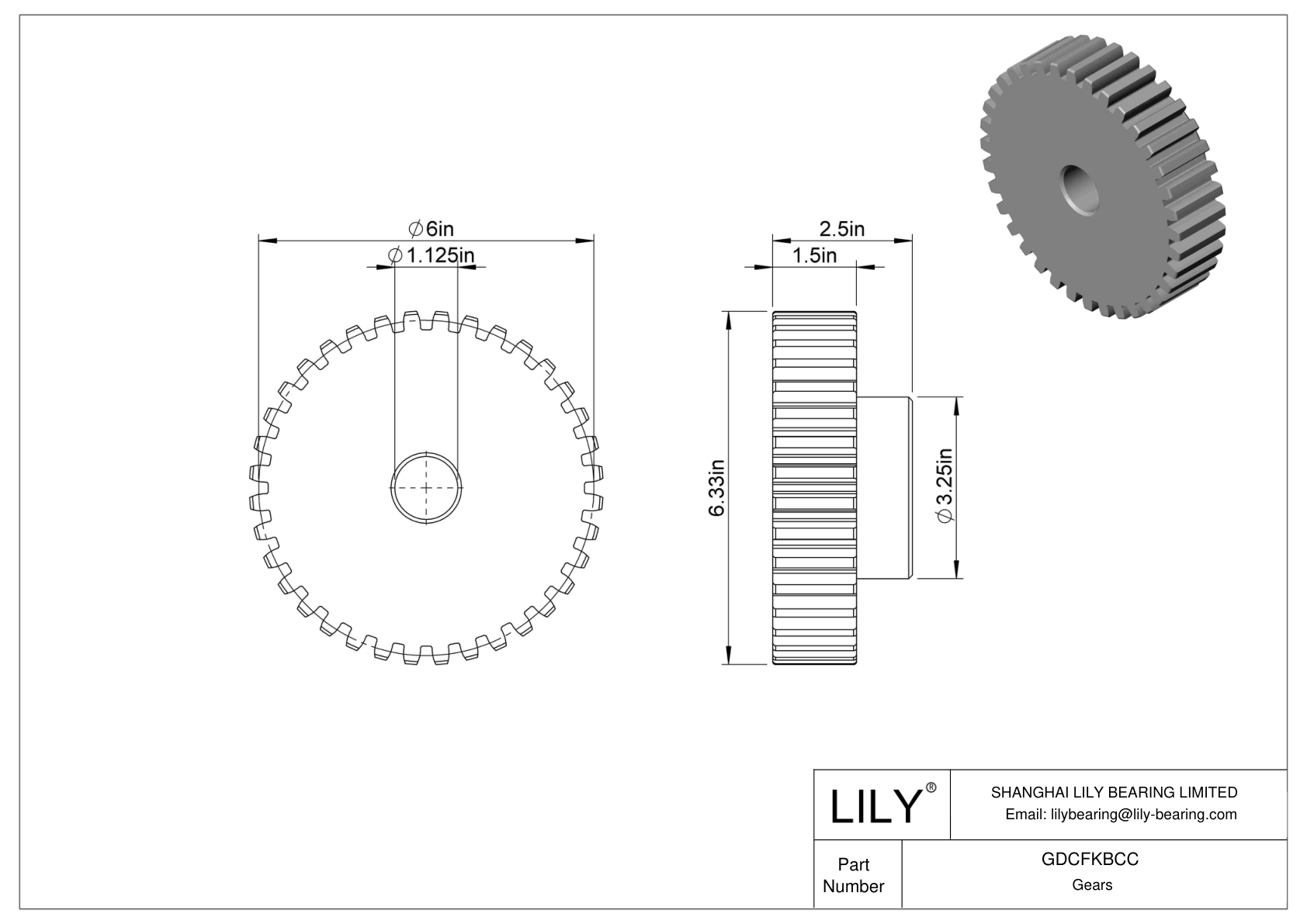 GDCFKBCC Engranajes metálicos - Ángulo de presión de 14 1/2 cad drawing