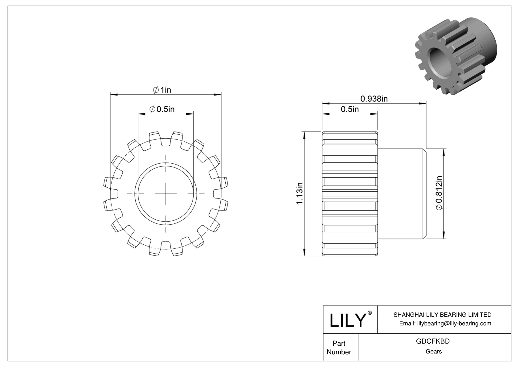 GDCFKBD Engranajes metálicos - Ángulo de presión de 14 1/2 cad drawing