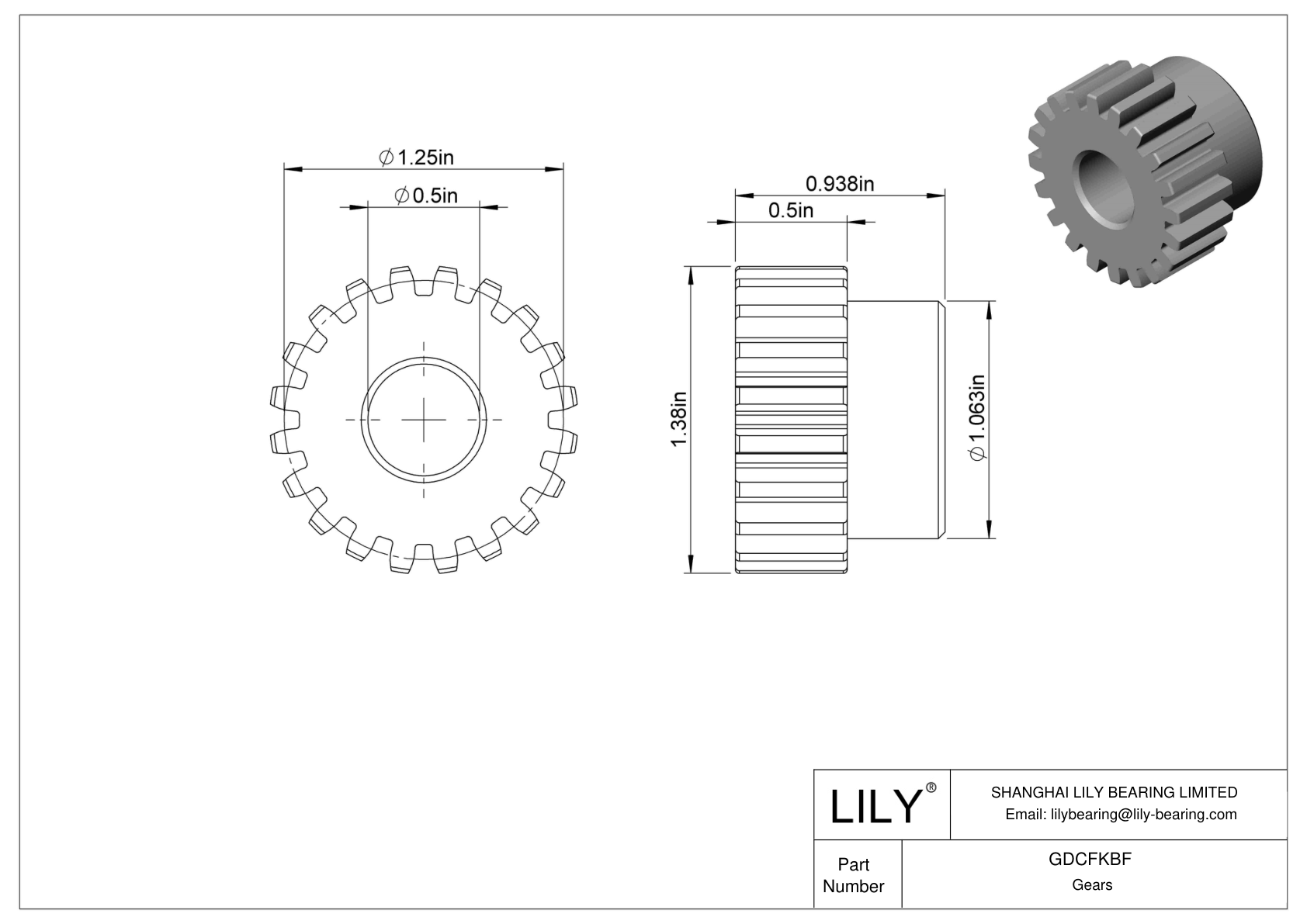 GDCFKBF 金属齿轮 - 14 1/2° 压力角 cad drawing