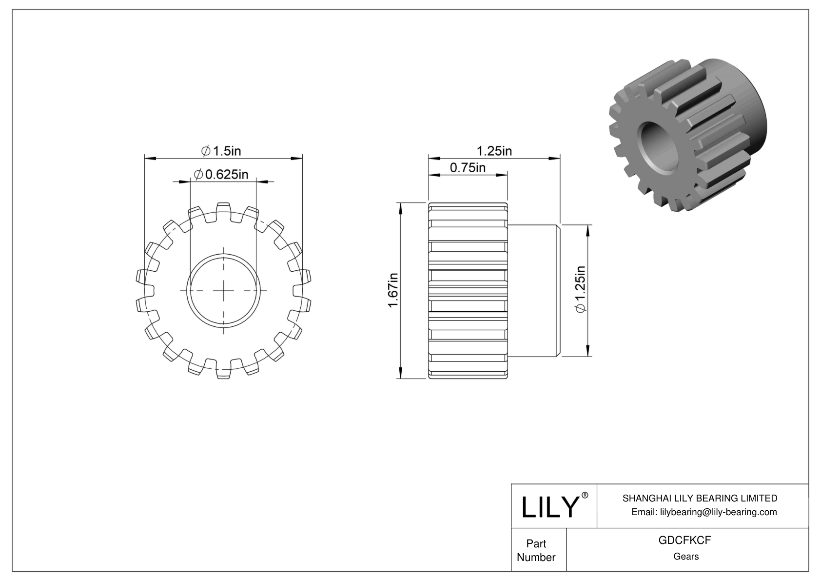 GDCFKCF Engranajes metálicos - Ángulo de presión de 14 1/2 cad drawing