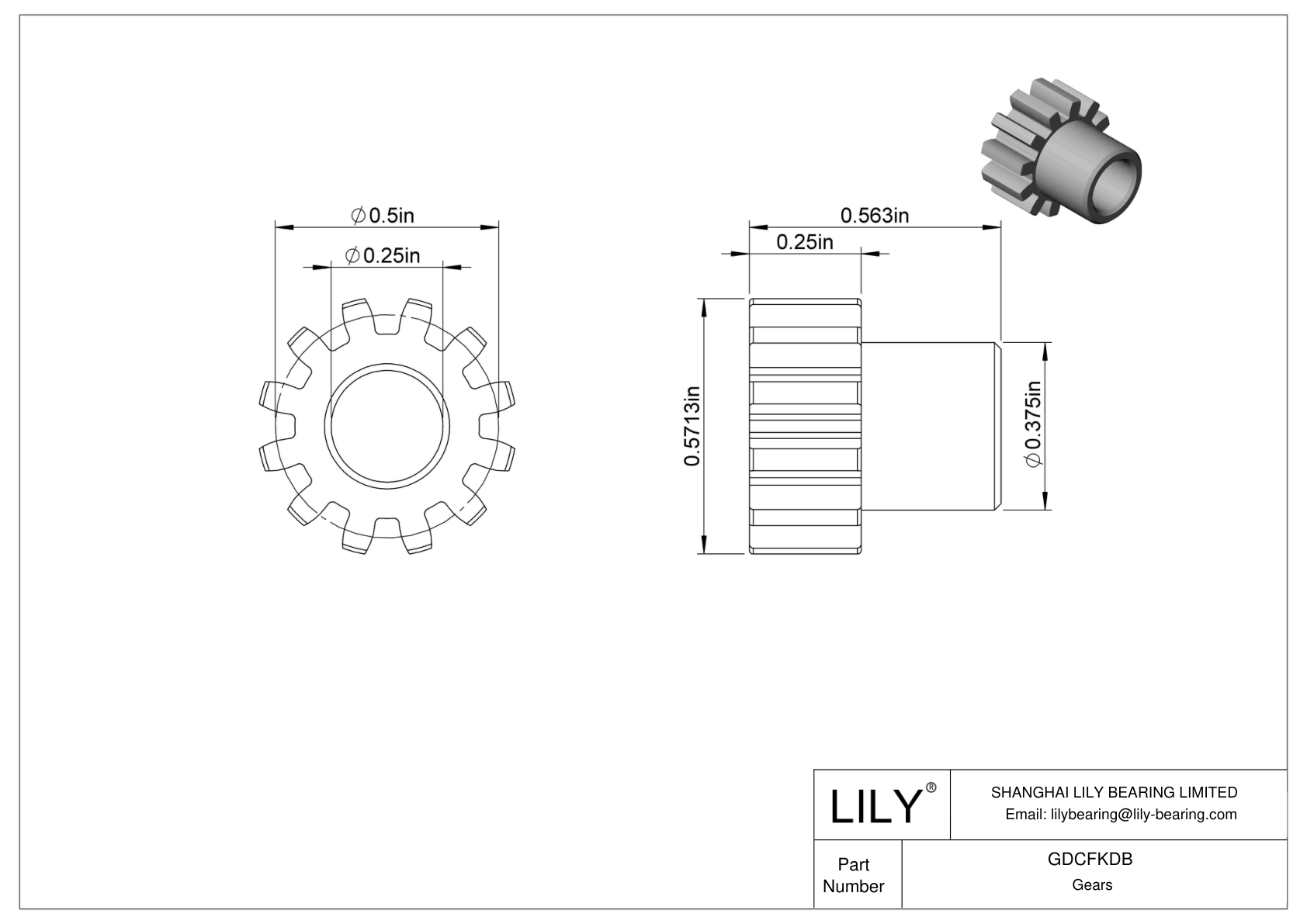 GDCFKDB Metal Gears - 14 1/2° Pressure Angle cad drawing