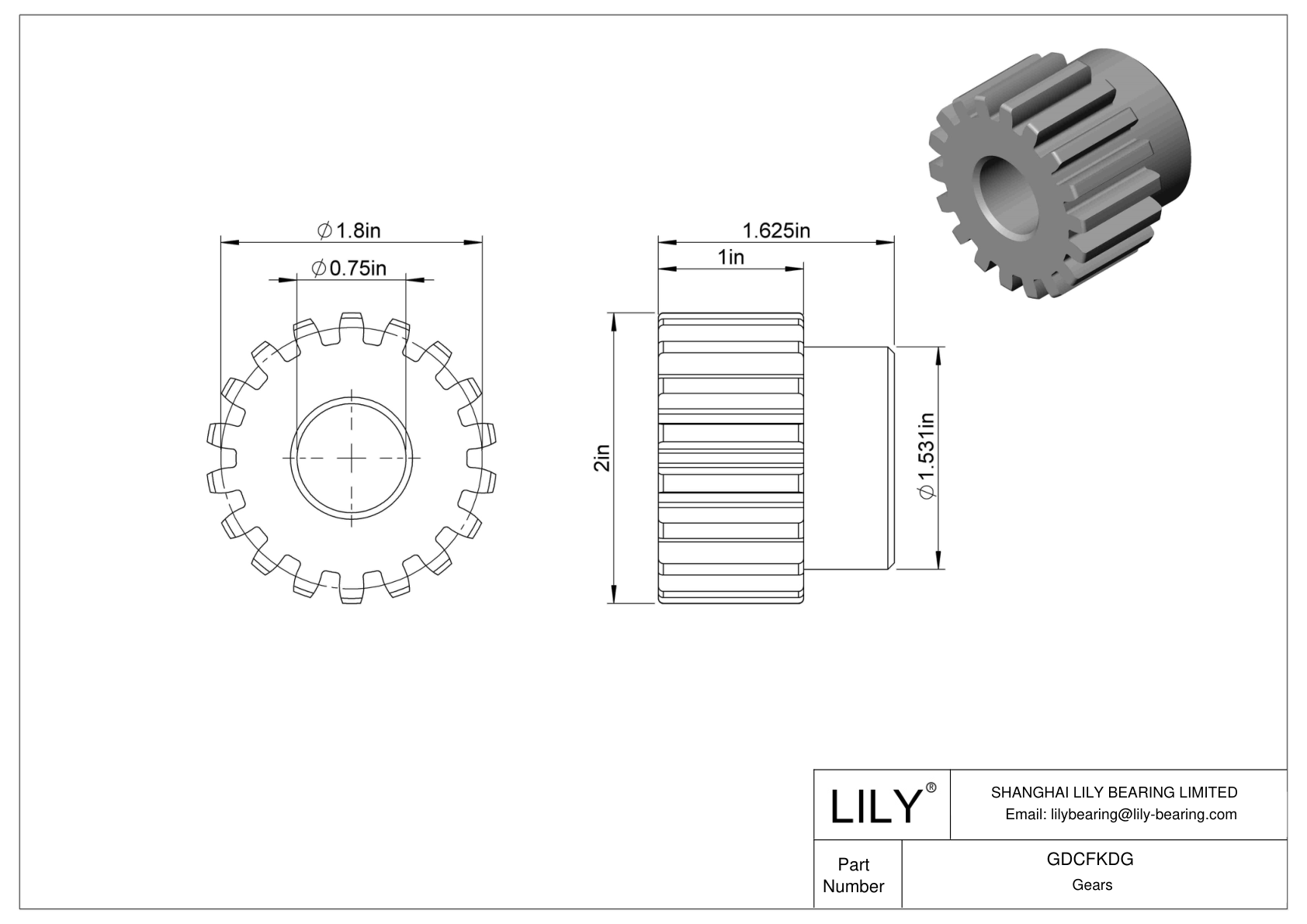 GDCFKDG Engranajes metálicos - Ángulo de presión de 14 1/2 cad drawing