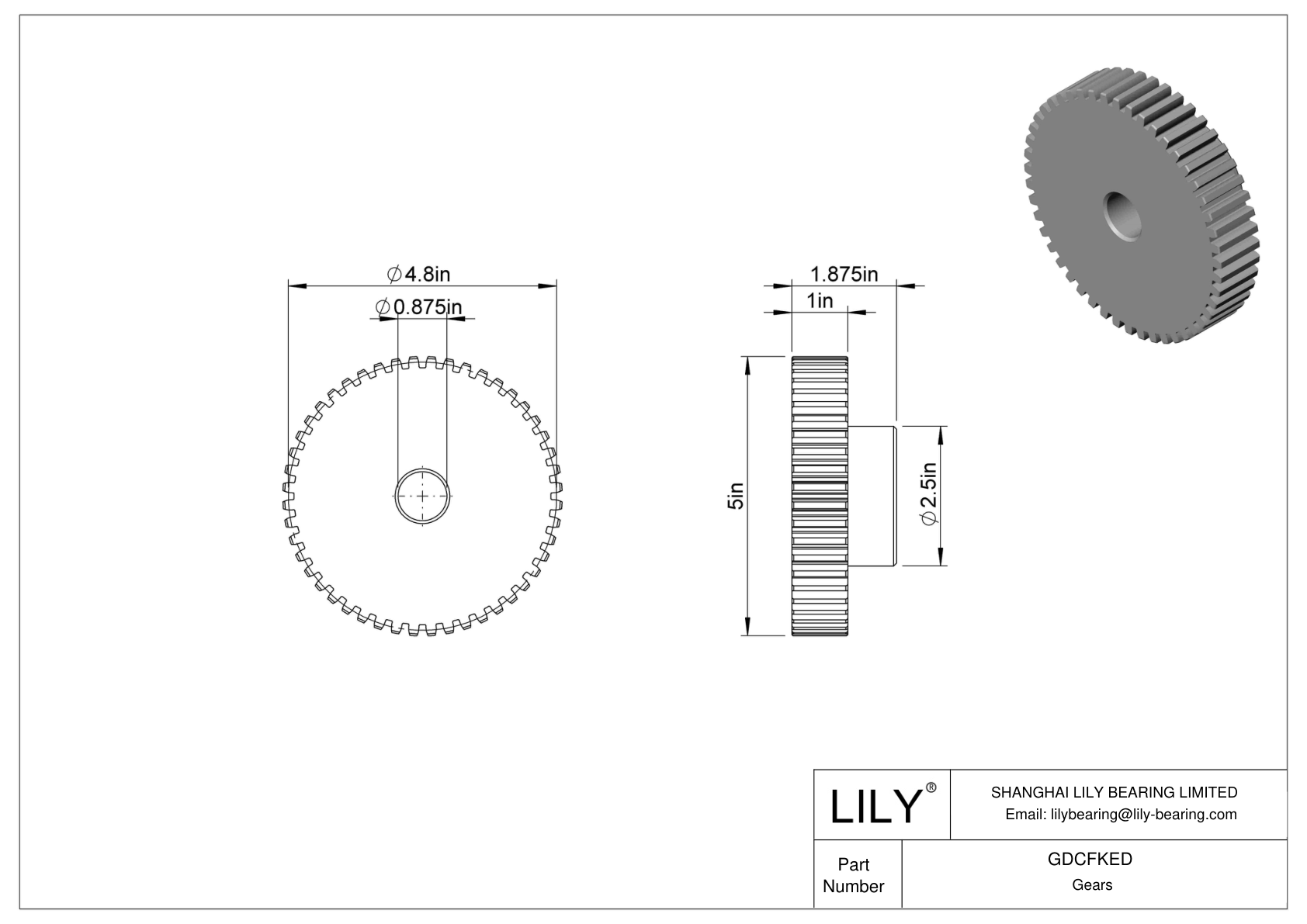 GDCFKED Engranajes metálicos - Ángulo de presión de 14 1/2 cad drawing