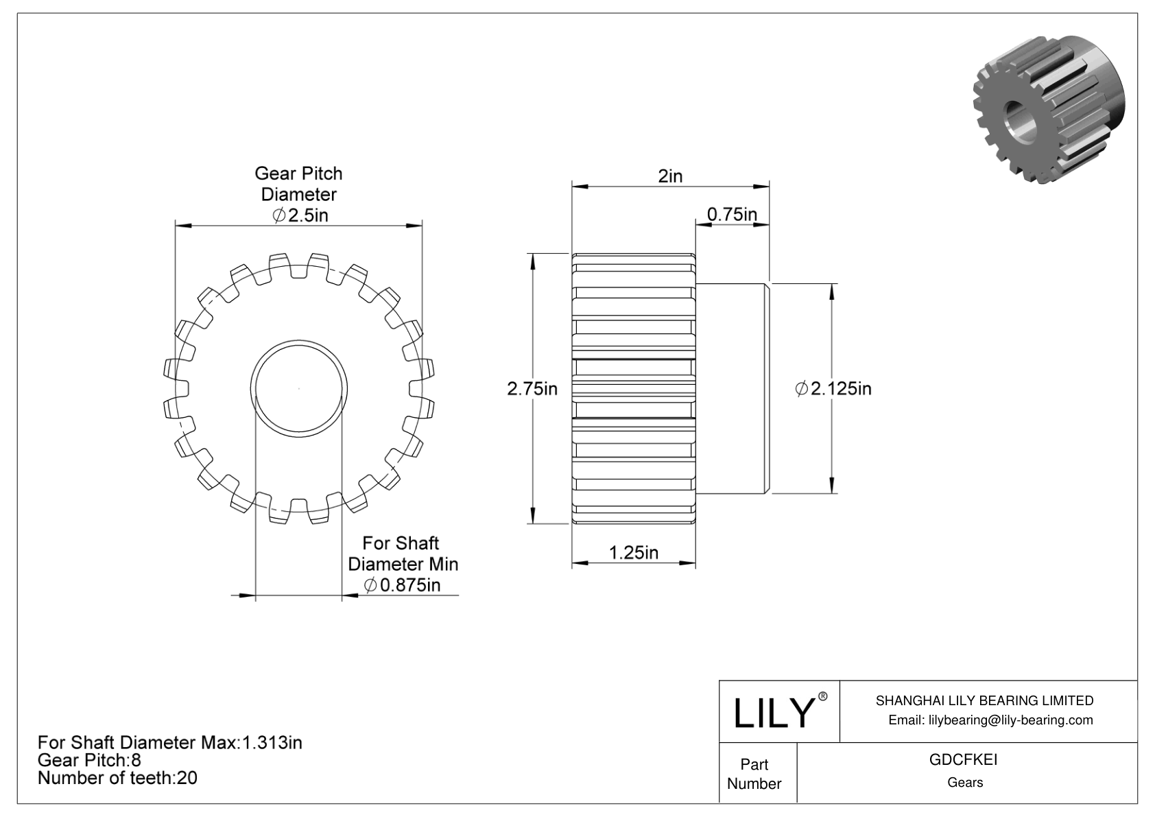 GDCFKEI Metal Gears - 14 1/2° Pressure Angle cad drawing