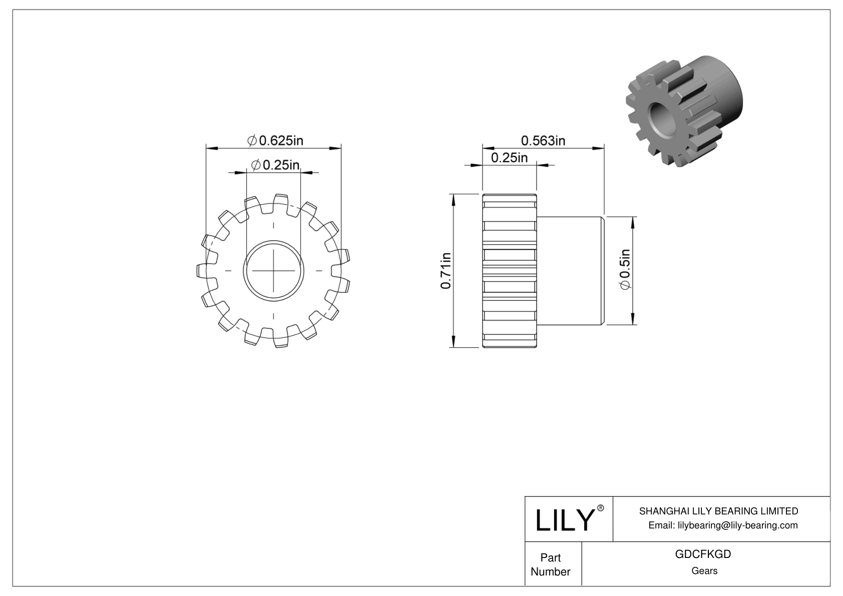 GDCFKGD 金属齿轮 - 14 1/2° 压力角 cad drawing