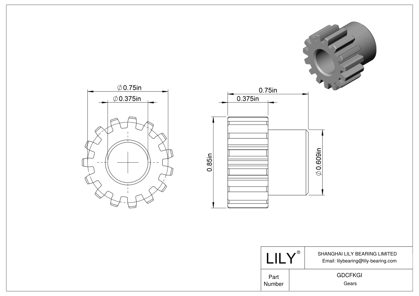 GDCFKGI Engranajes metálicos - Ángulo de presión de 14 1/2 cad drawing