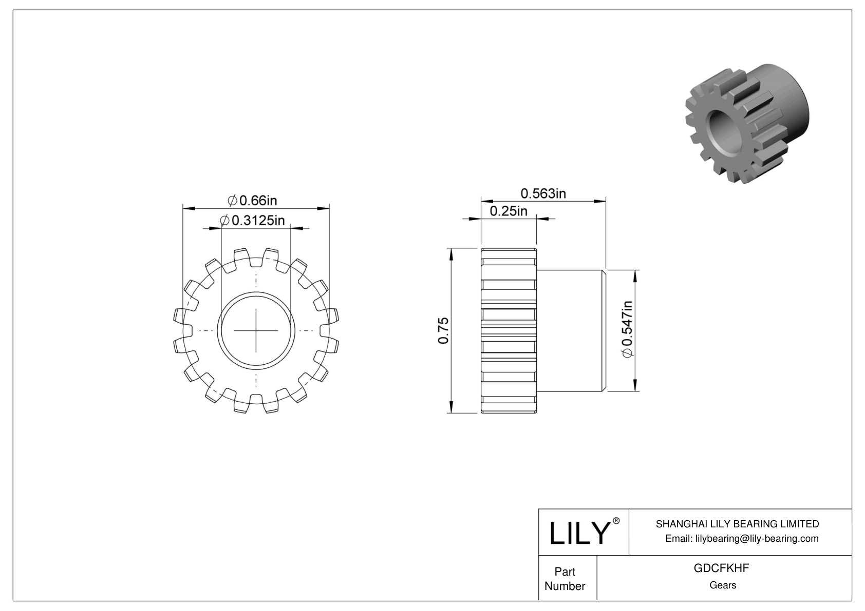 GDCFKHF Metal Gears - 14 1/2° Pressure Angle cad drawing