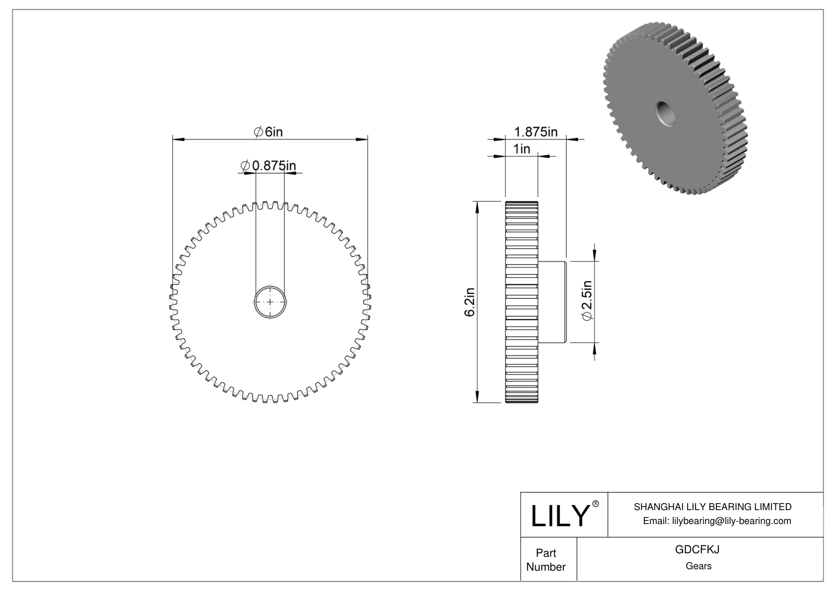 GDCFKJ 金属齿轮 - 14 1/2° 压力角 cad drawing