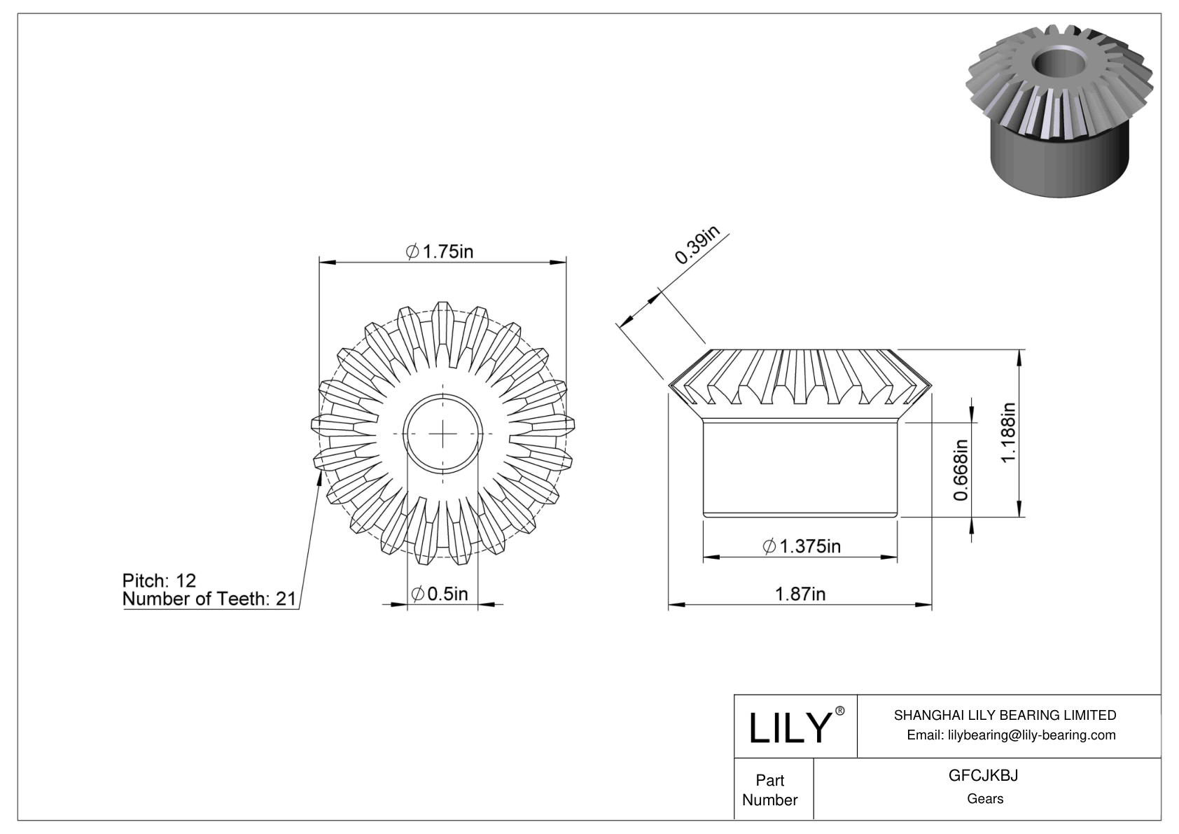 GFCJKBJ Inch Gears cad drawing