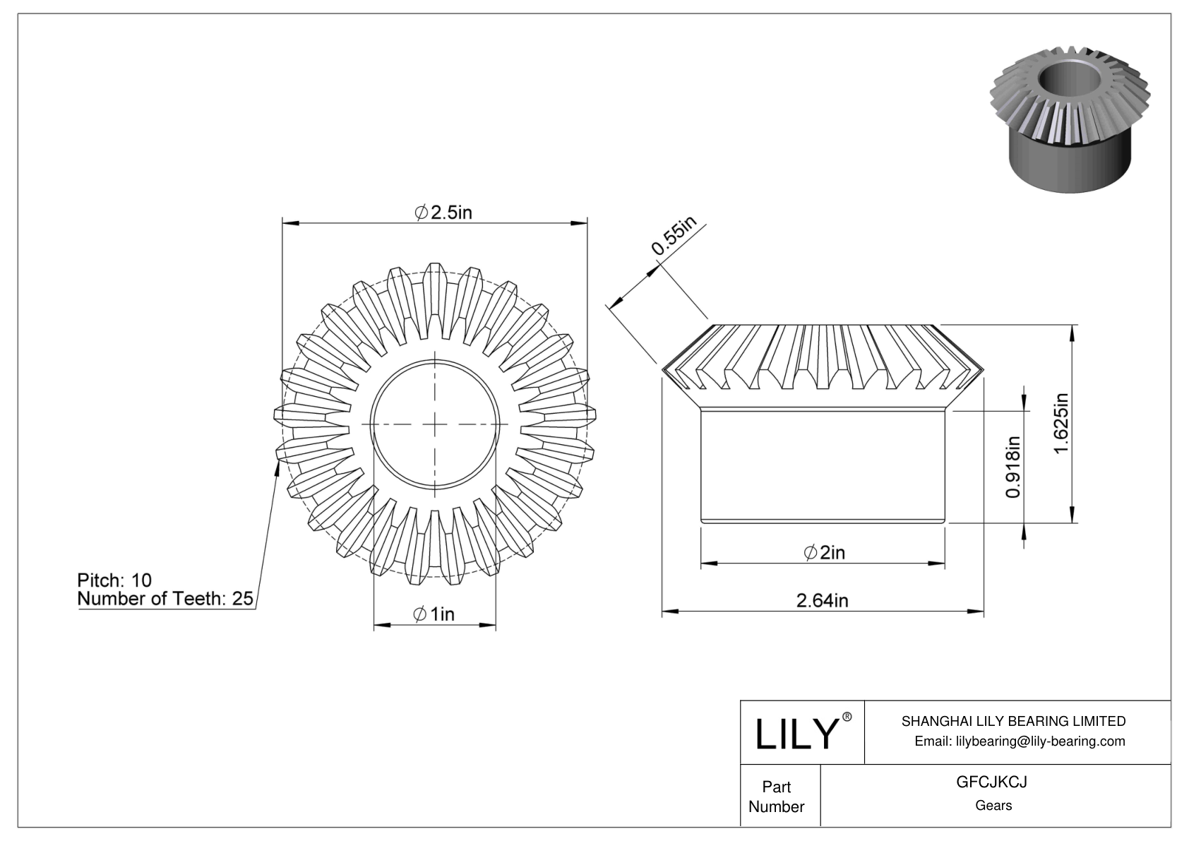 GFCJKCJ Inch Gears cad drawing