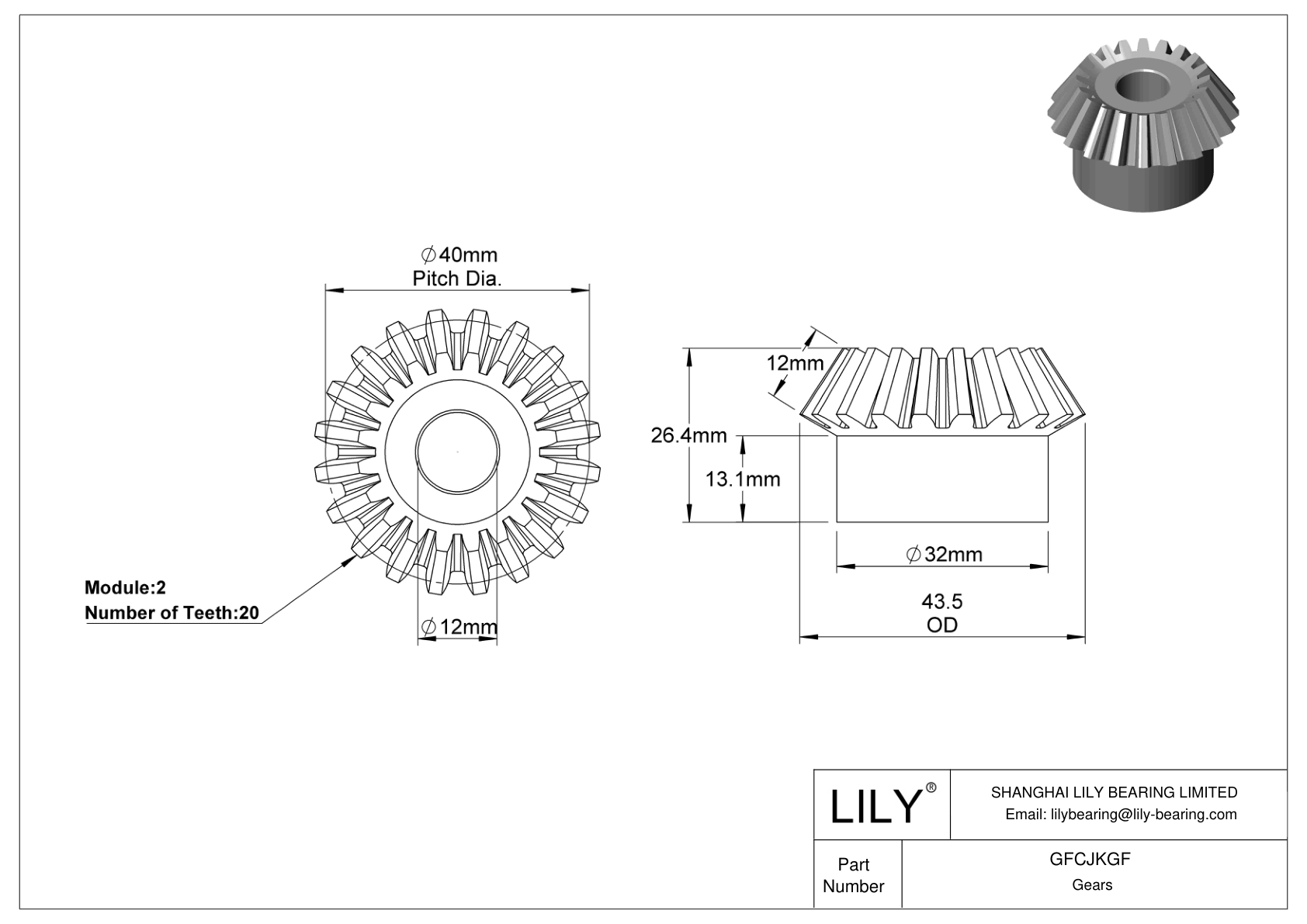 GFCJKGF 公制齿轮 cad drawing