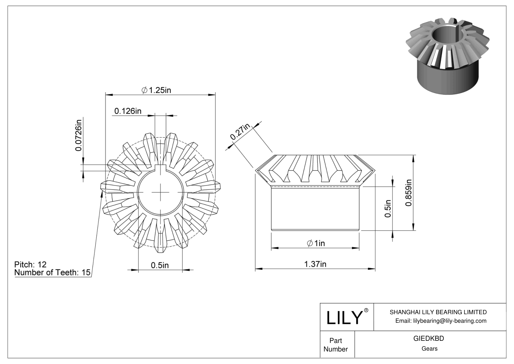 GIEDKBD Inch Gears cad drawing