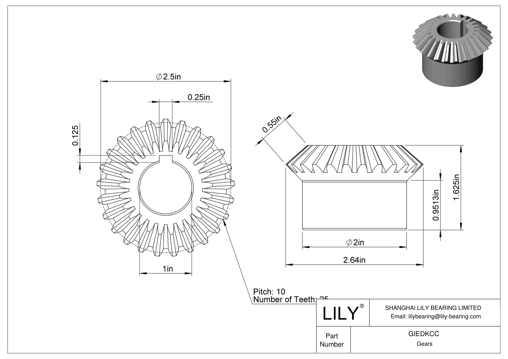 GIEDKCC Inch Gears cad drawing