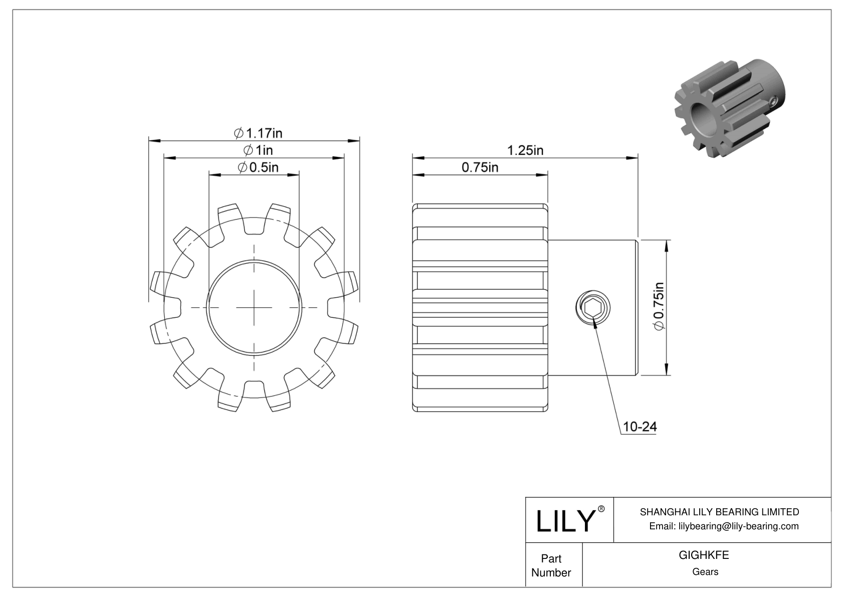 GIGHKFE Engranajes metálicos - Ángulo de presión de 14 1/2 cad drawing