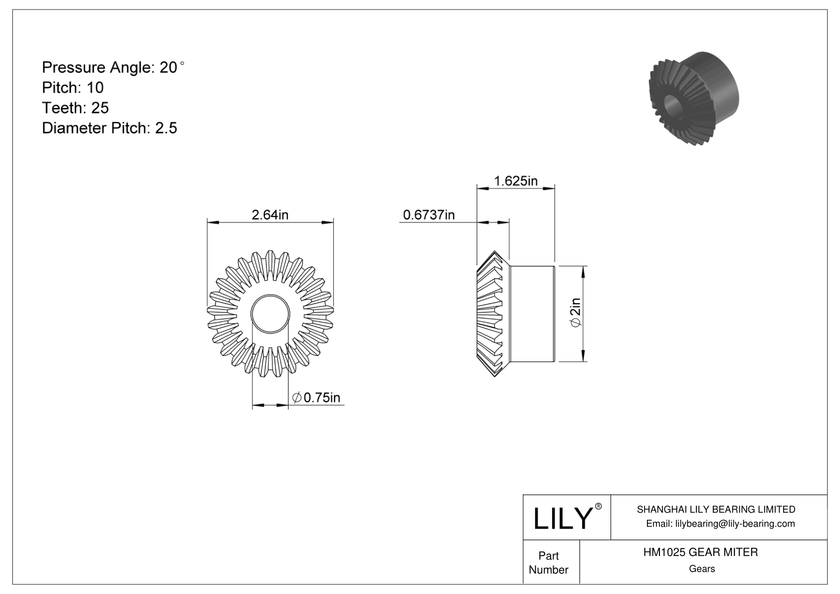 HM1025 GEAR MITER Engranajes de inglete cad drawing