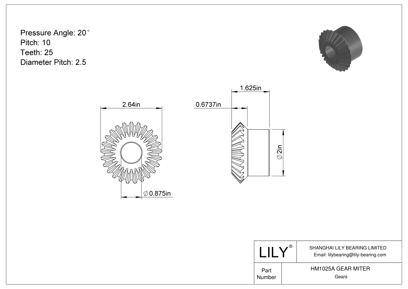 HM1025A GEAR MITER Engranajes de inglete cad drawing