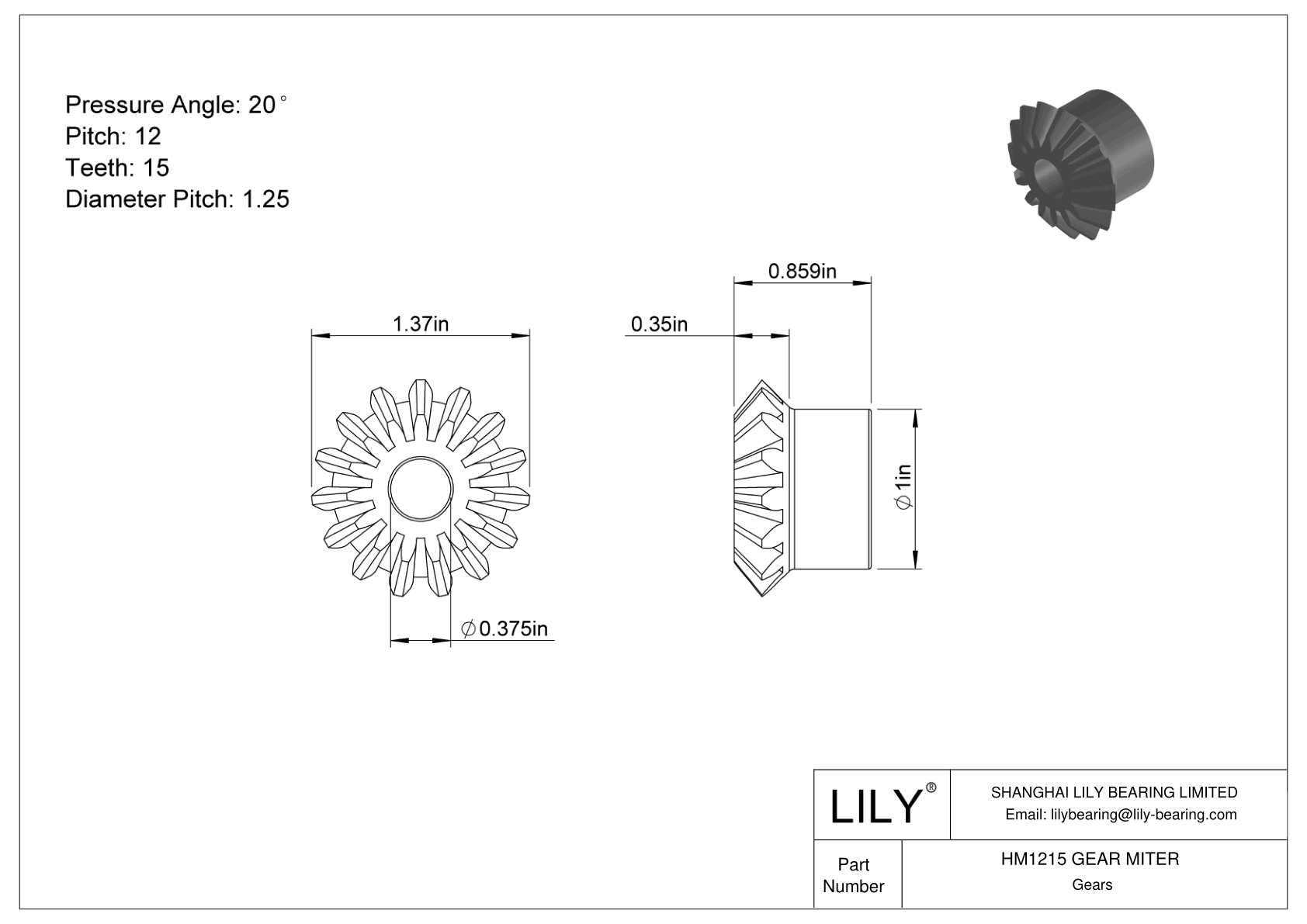 HM1215 GEAR MITER Engranajes de inglete cad drawing