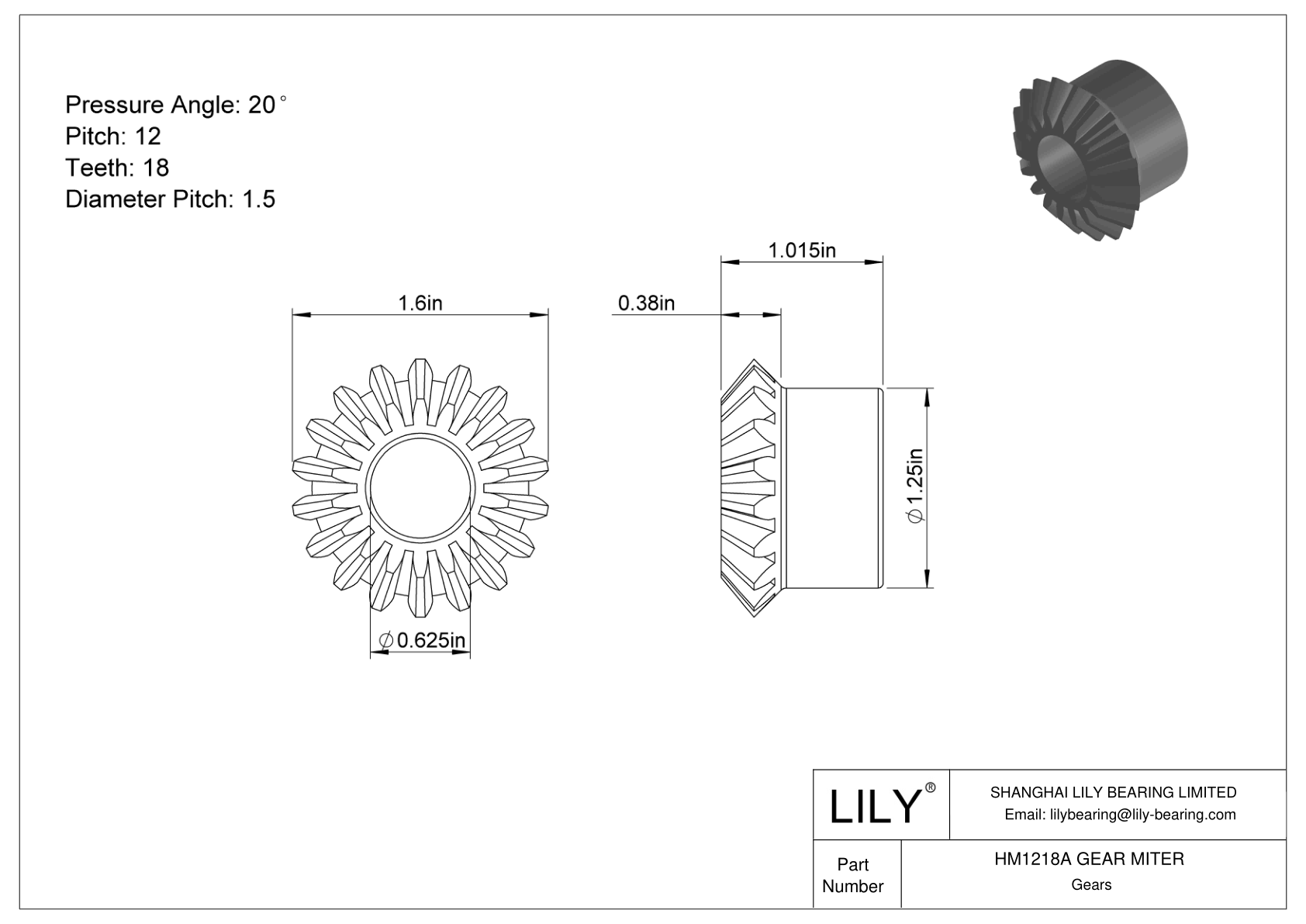 HM1218A GEAR MITER Engranajes de inglete cad drawing