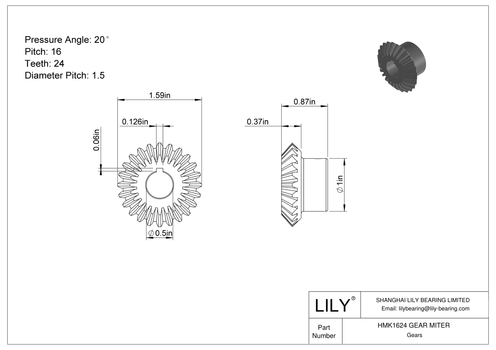 HMK1624 GEAR MITER Engranajes de inglete cad drawing