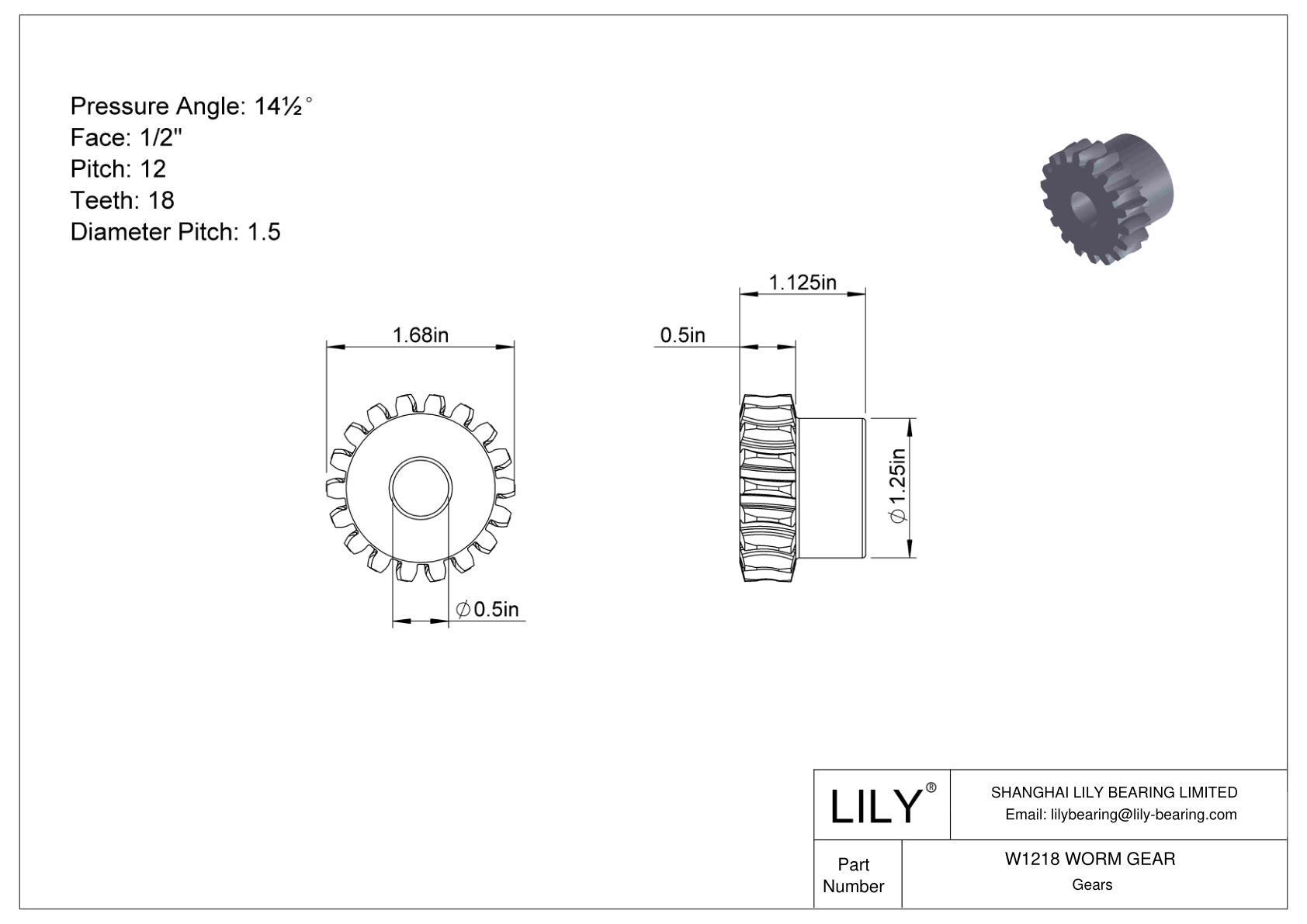 W1218 WORM GEAR 蠕虫和蠕虫齿轮 cad drawing