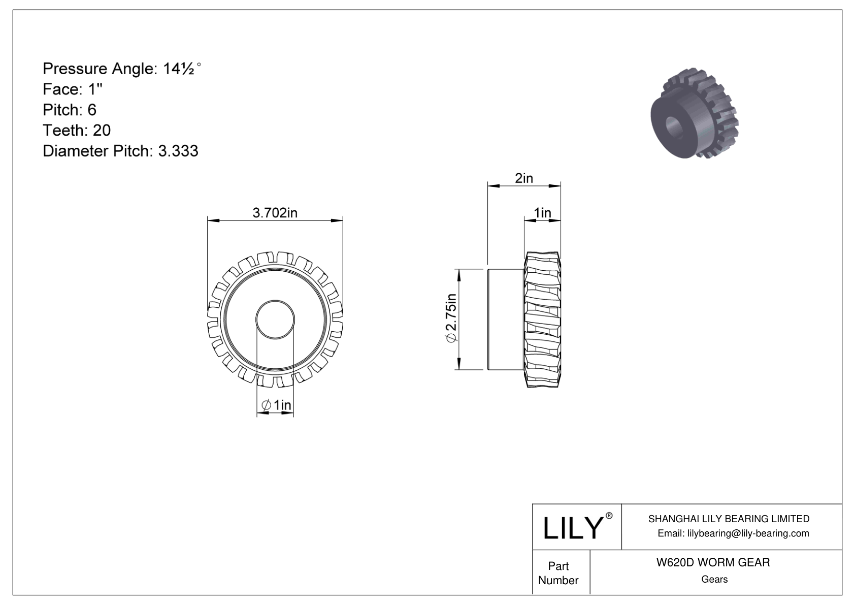 W620D WORM GEAR Gusanos y lombrices cad drawing