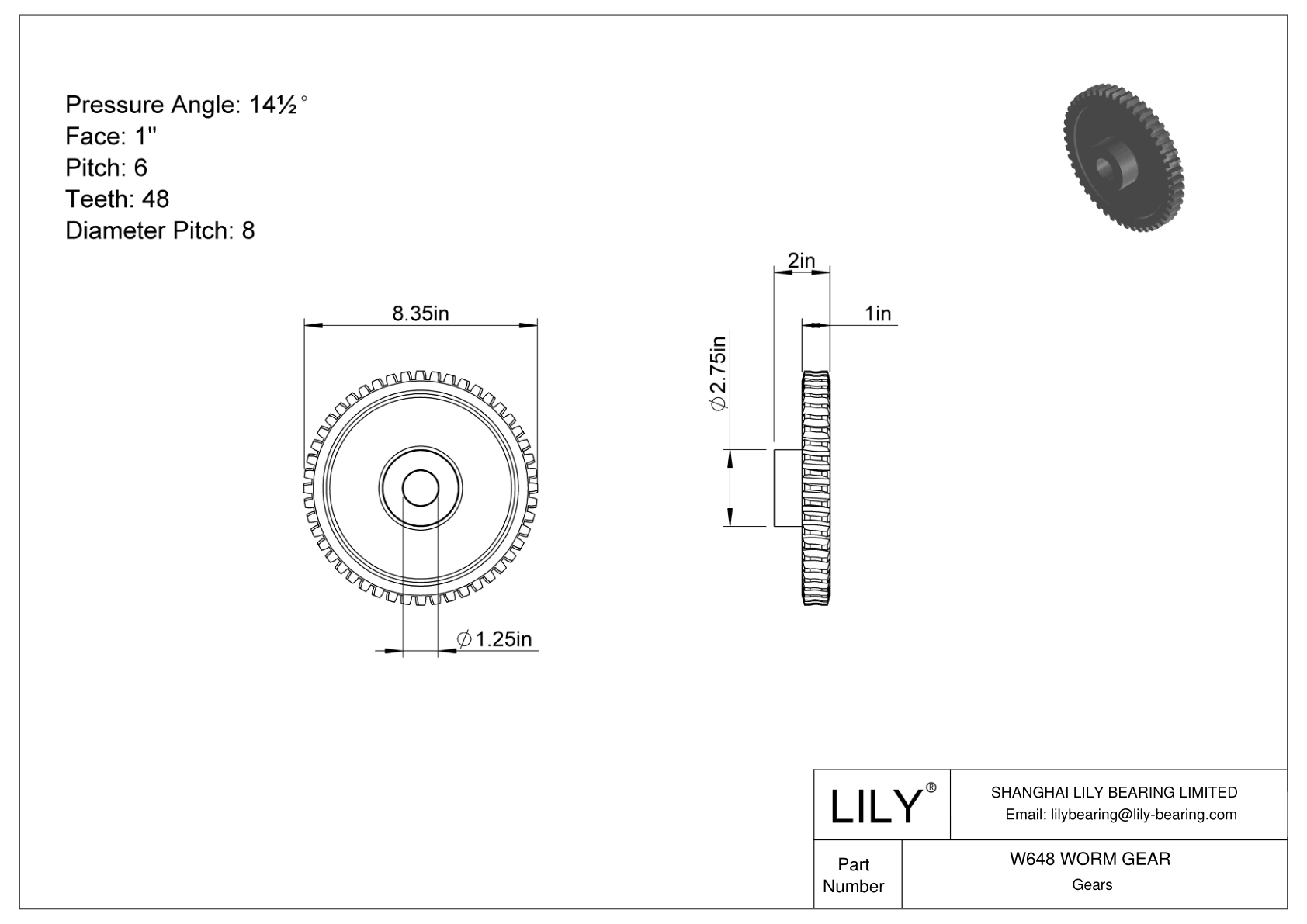 W648 WORM GEAR 蠕虫和蠕虫齿轮 cad drawing