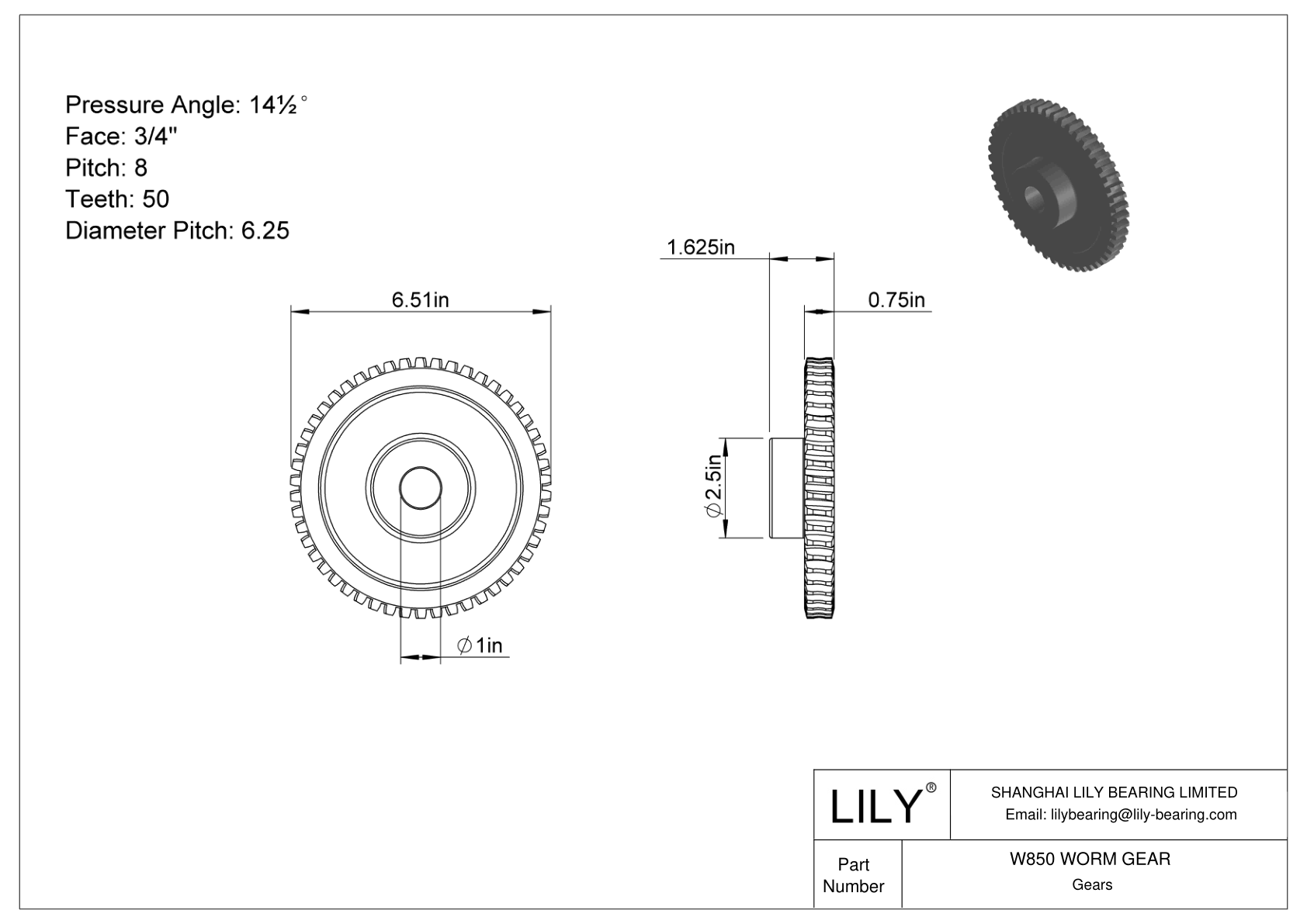 W850 WORM GEAR Gusanos y lombrices cad drawing