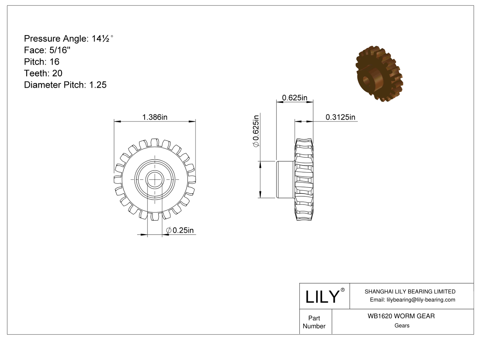 WB1620 WORM GEAR 蠕虫和蠕虫齿轮 cad drawing