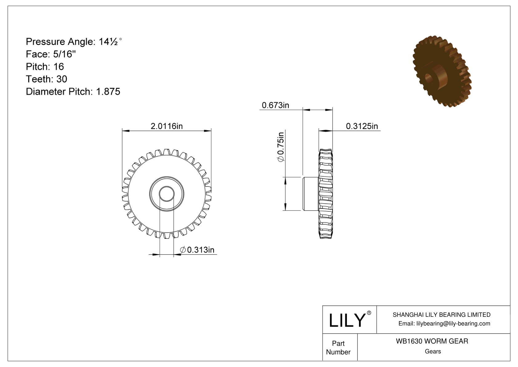 WB1630 WORM GEAR 蠕虫和蠕虫齿轮 cad drawing