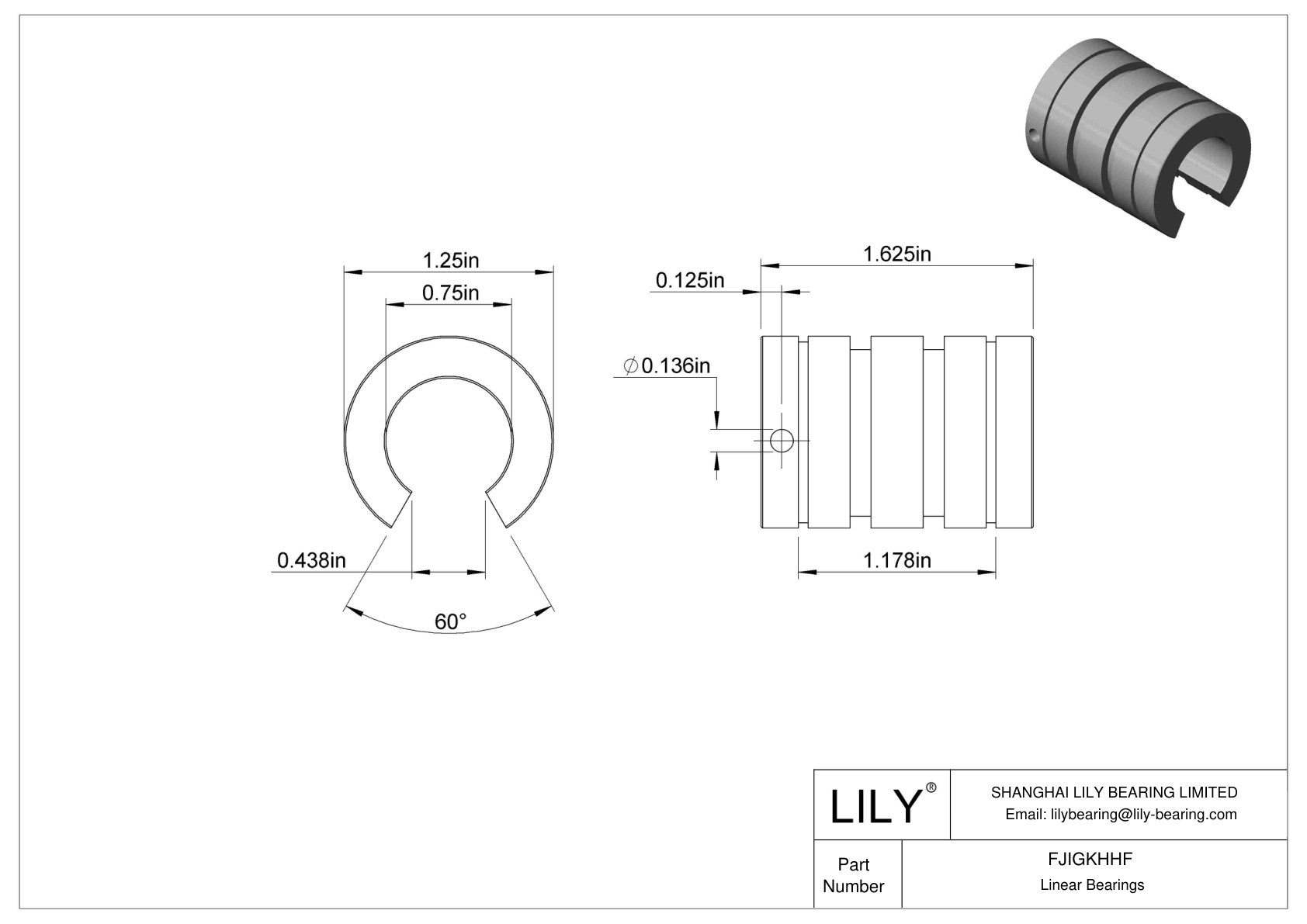 FJIGKHHF Common Linear Sleeve Bearings for Support Rail Shafts cad drawing