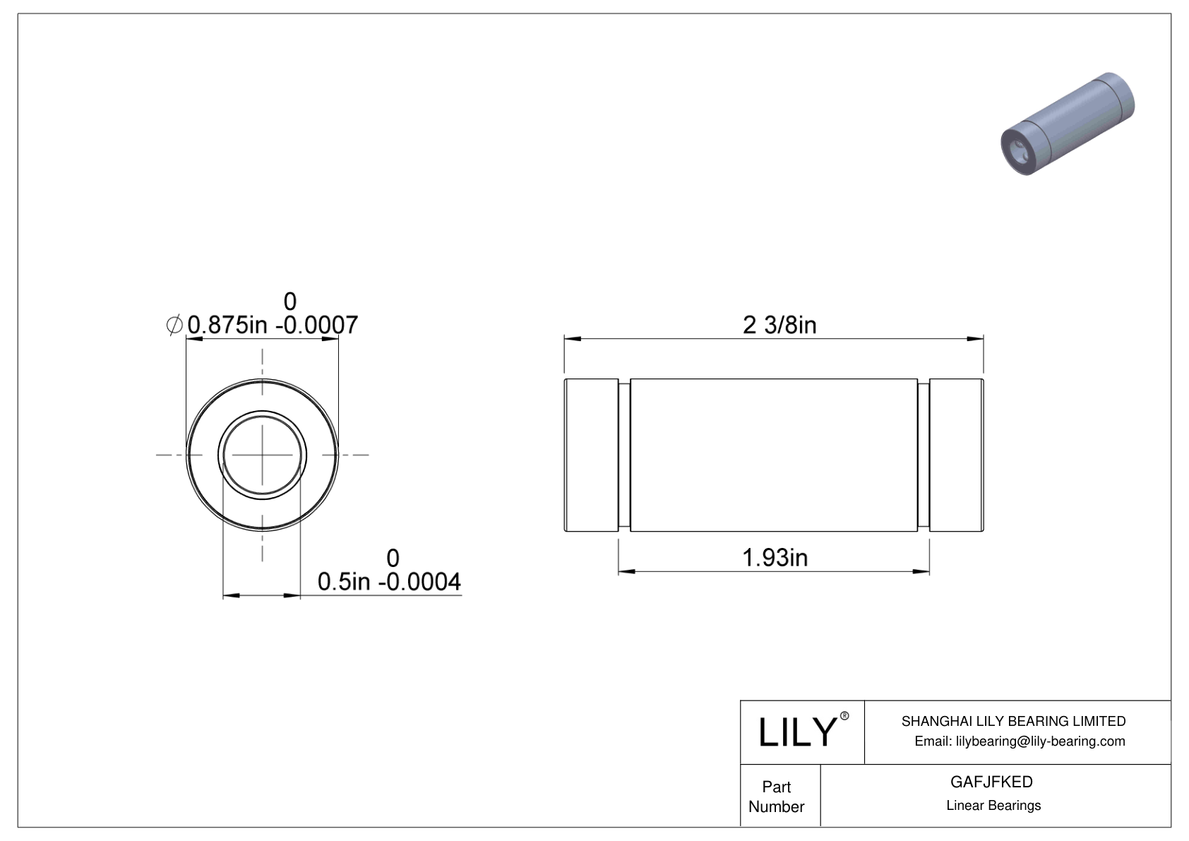 GAFJFKED 普通直线球轴承 cad drawing