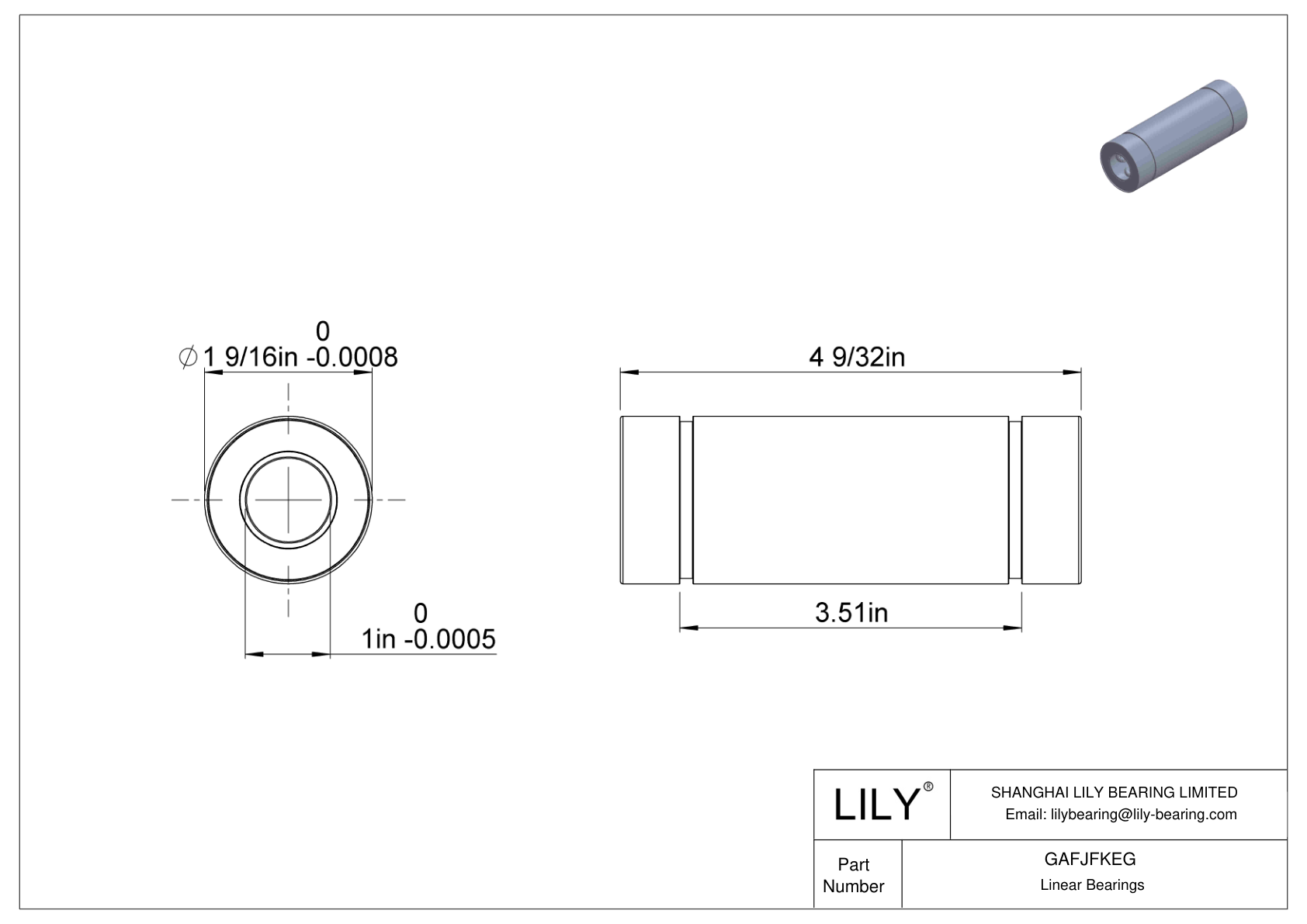 GAFJFKEG 普通直线球轴承 cad drawing