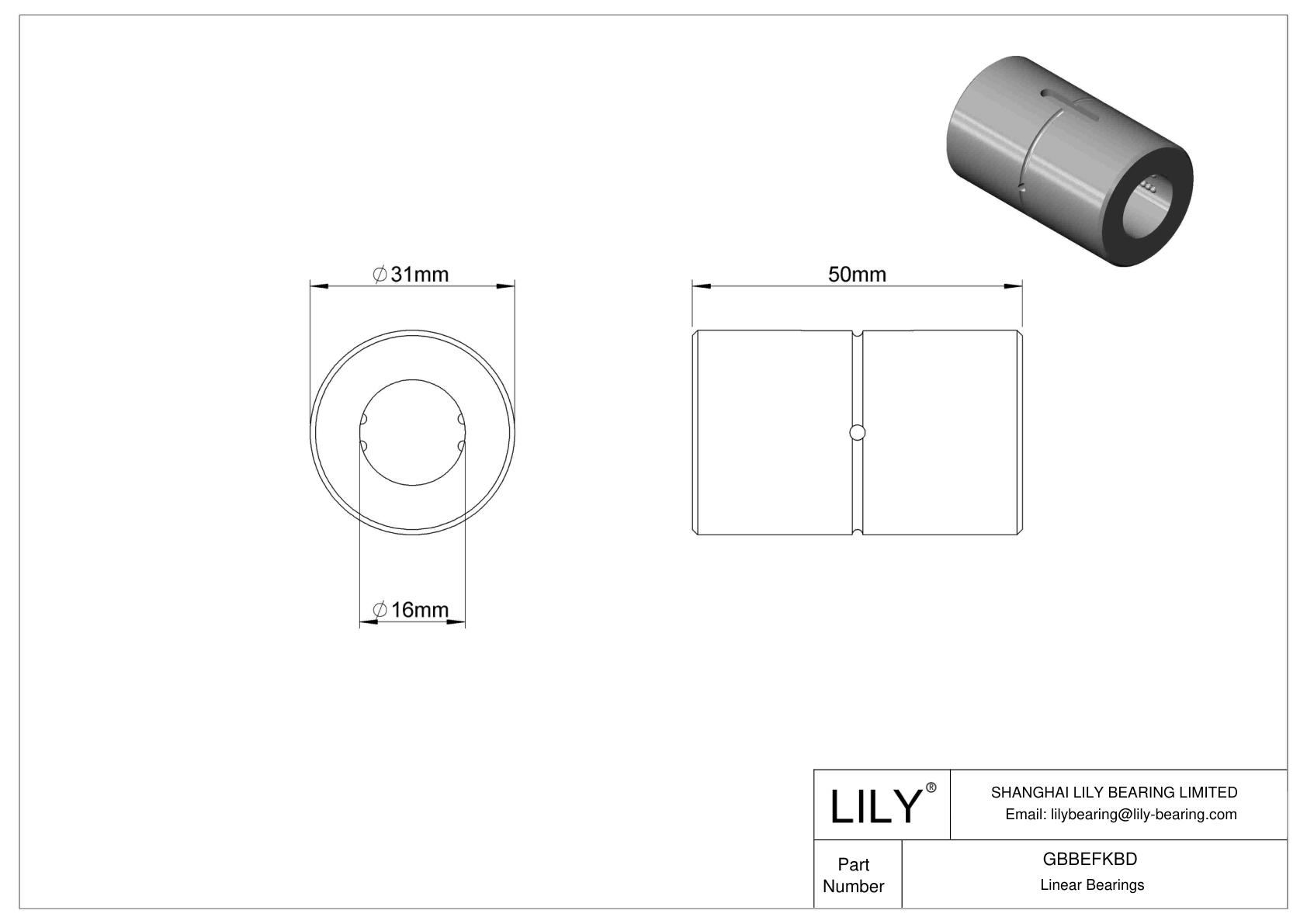 GBBEFKBD 花键轴直线轴承 cad drawing