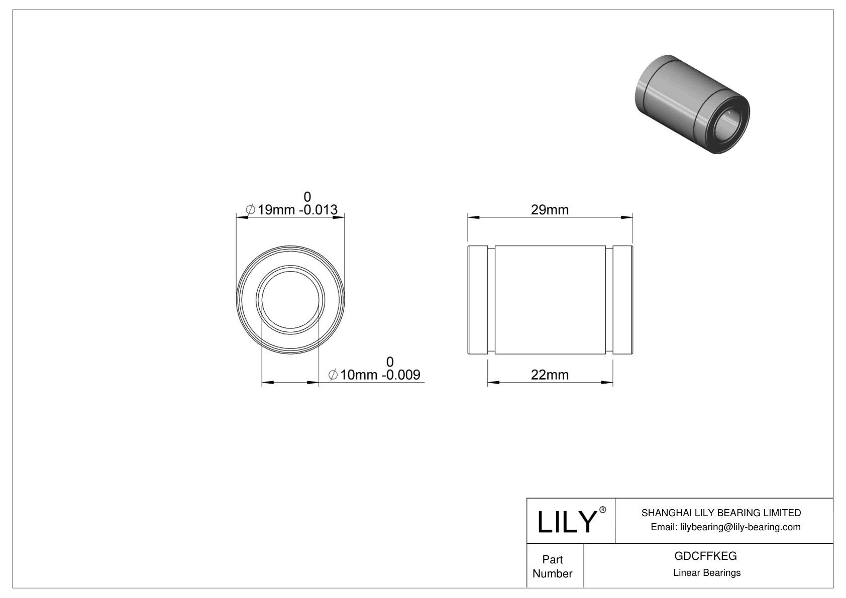 GDCFFKEG 高温直线球轴承 cad drawing