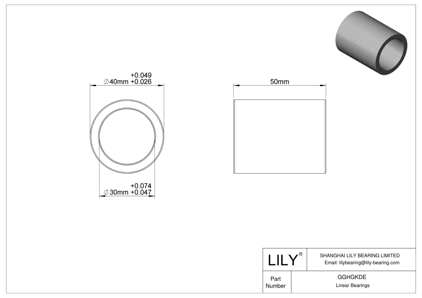 GGHGKDE 食品工业直线滑动轴承 cad drawing