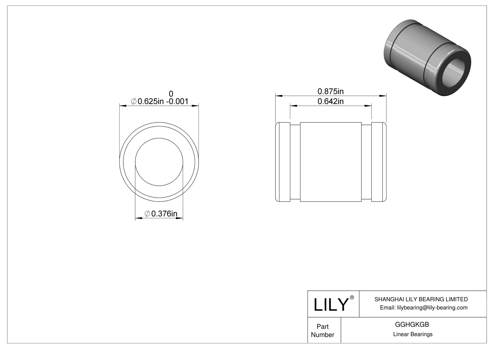 GGHGKGB 食品工业直线滑动轴承 cad drawing