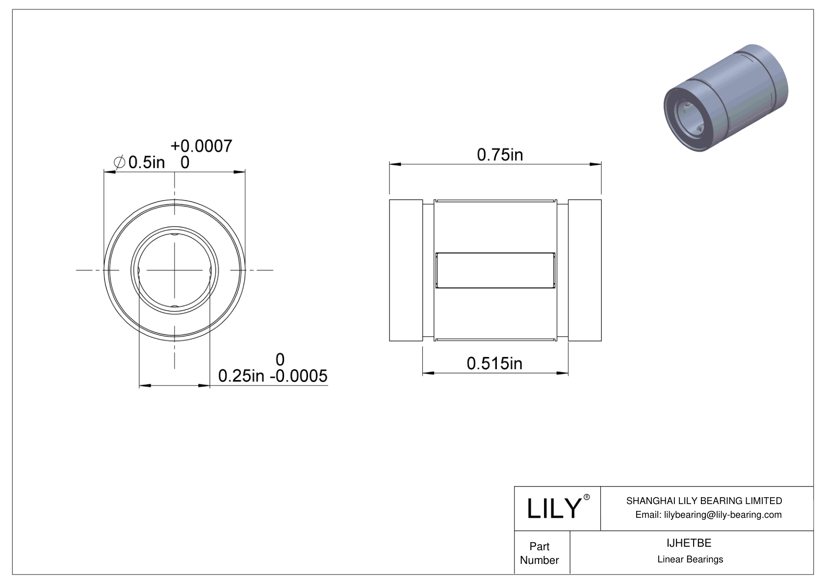 IJHETBE 普通直线球轴承 cad drawing