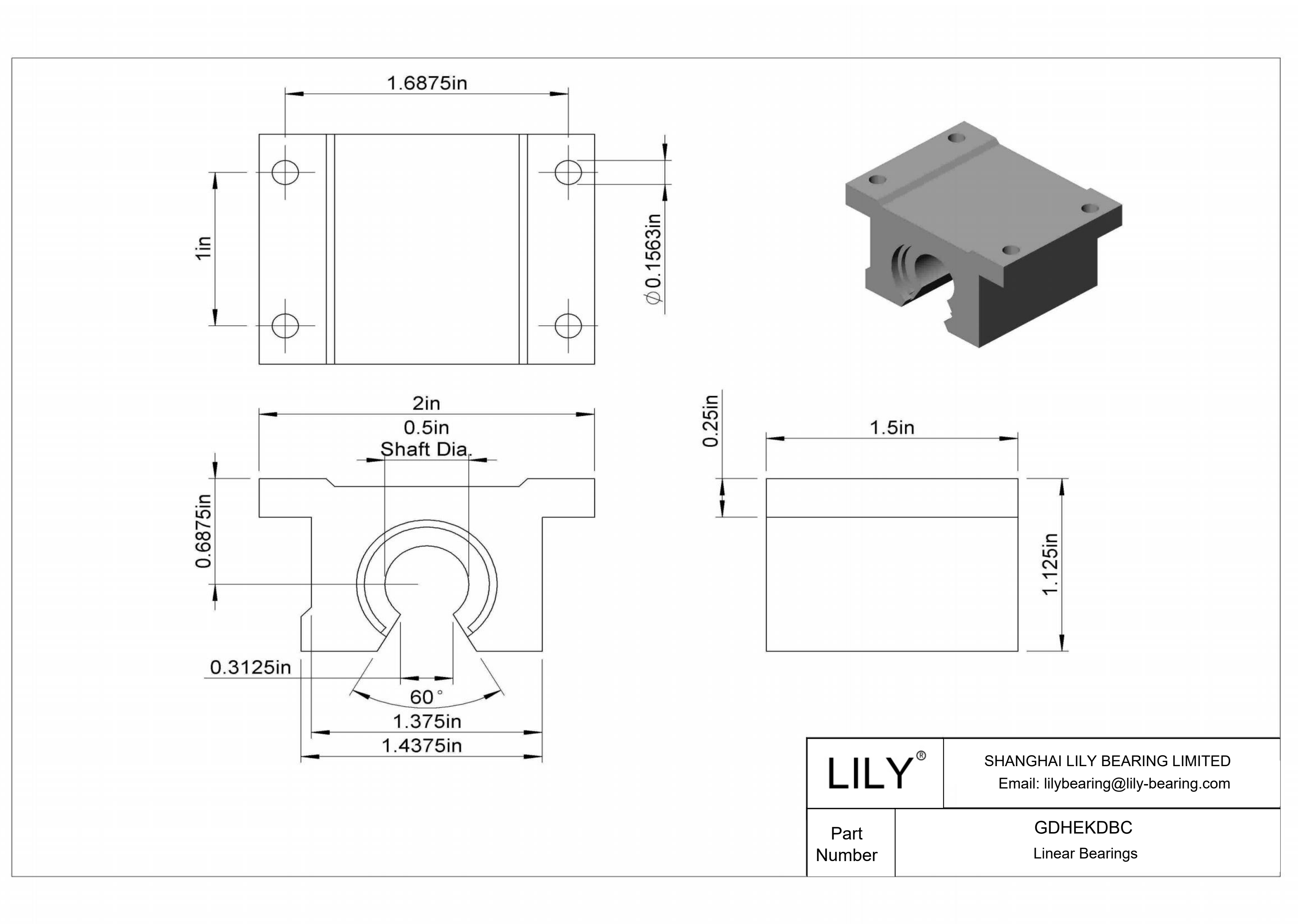 GDHEKDBC 用于支撑轨道轴的普通带座直线滑动轴承 cad drawing