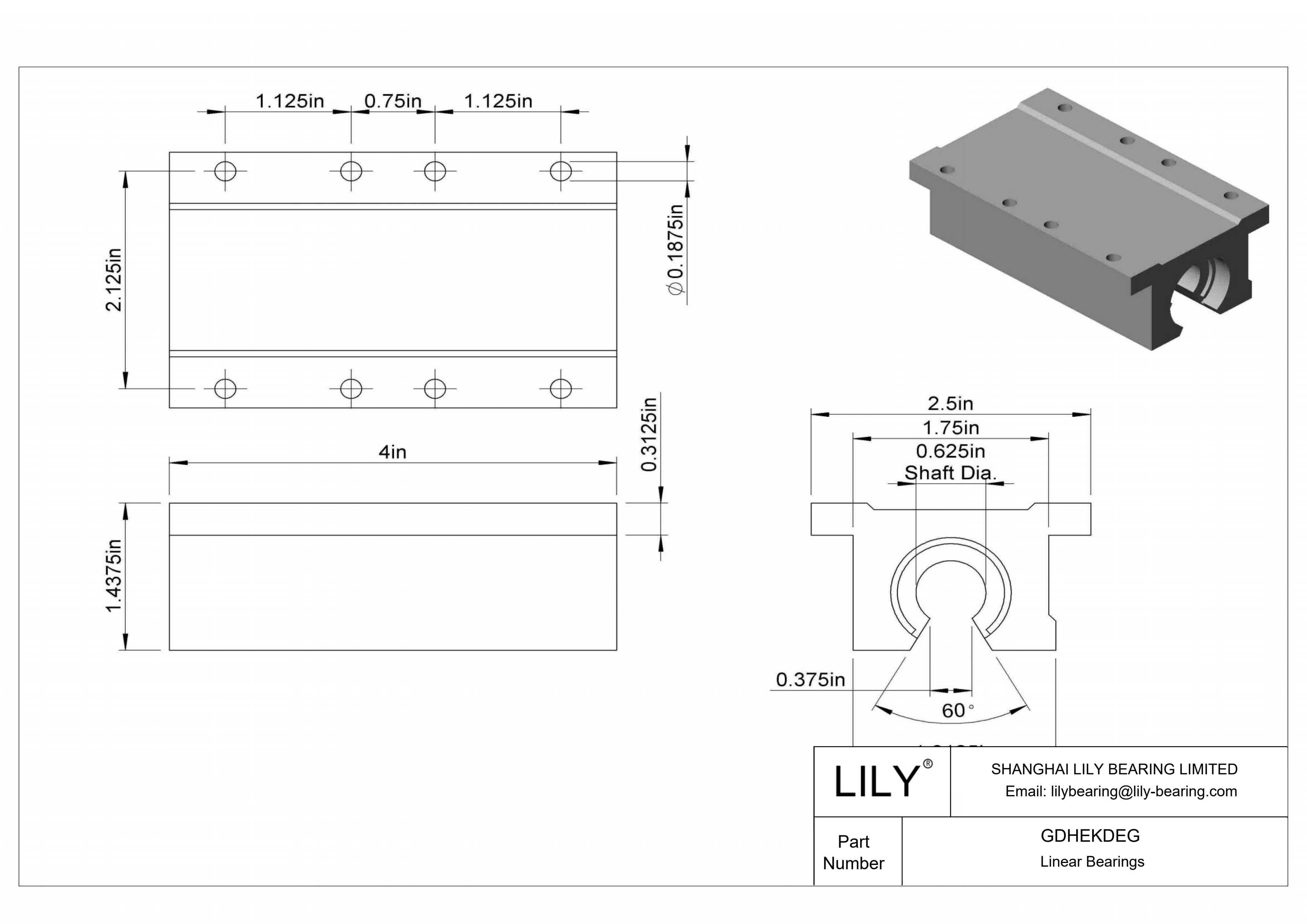 GDHEKDEG Rodamientos lineales de manguito de montaje común para ejes de raíles de soporte cad drawing