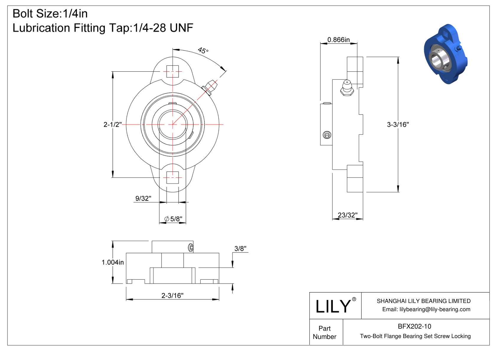 BFX202-10 双螺栓法兰轴承 固定螺钉锁定 cad drawing