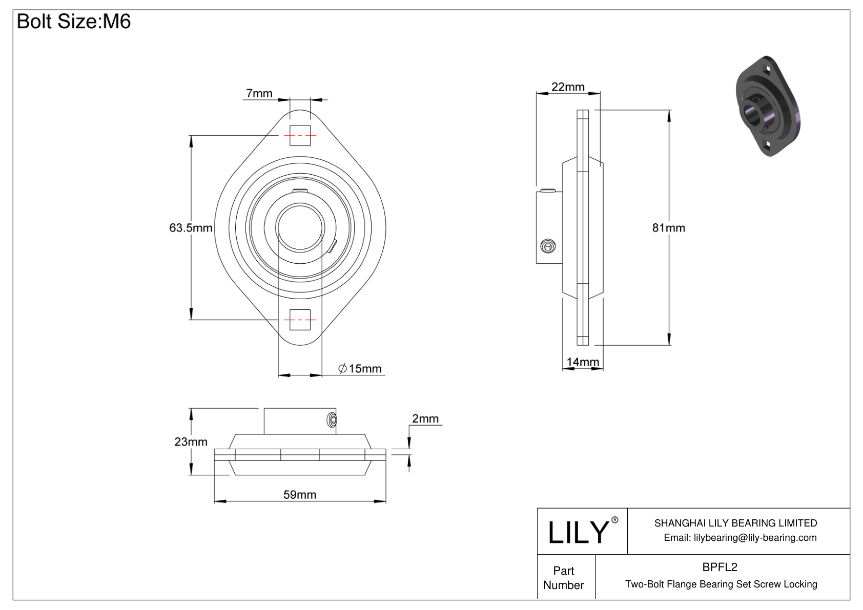 BPFL2 双螺栓法兰轴承 固定螺钉锁定 cad drawing