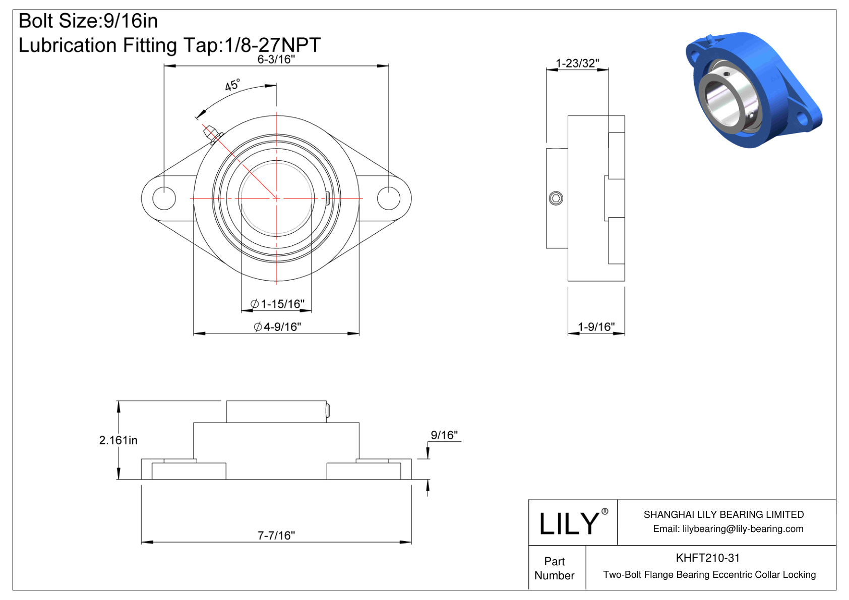 KHFT210-31 双螺栓法兰轴承偏心套锁 cad drawing